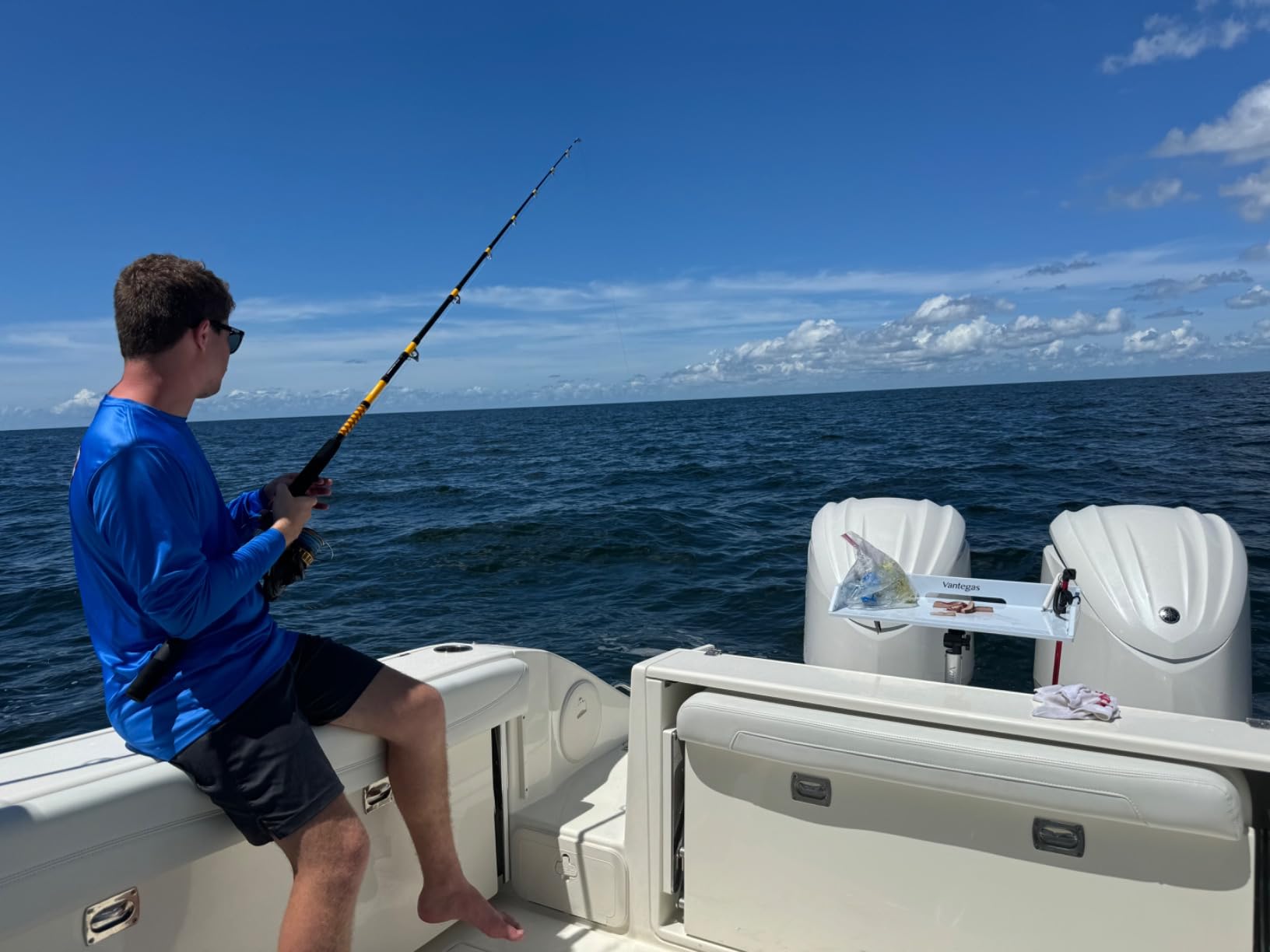 Boat Cutting Board Bait Table Filet Table with Fish Ruler For Fish Cleaning Station, In Single Rod Holder With Plier Storage and Knife Slot, Marine Accessories For Boats Grill customer photo 2