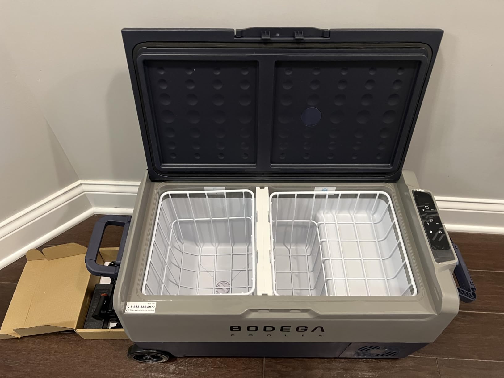 BODEGACOOLER 12 Volt Portable Refrigerator,64 Quart Car Fridge Dual Zone -4℉-68℉,60L Car Freezer APP Control,Electric Compressor Cooler 12/24V DC and 100-240V AC for RV,Camping,Travel,Truck,Vehicles customer photo 1