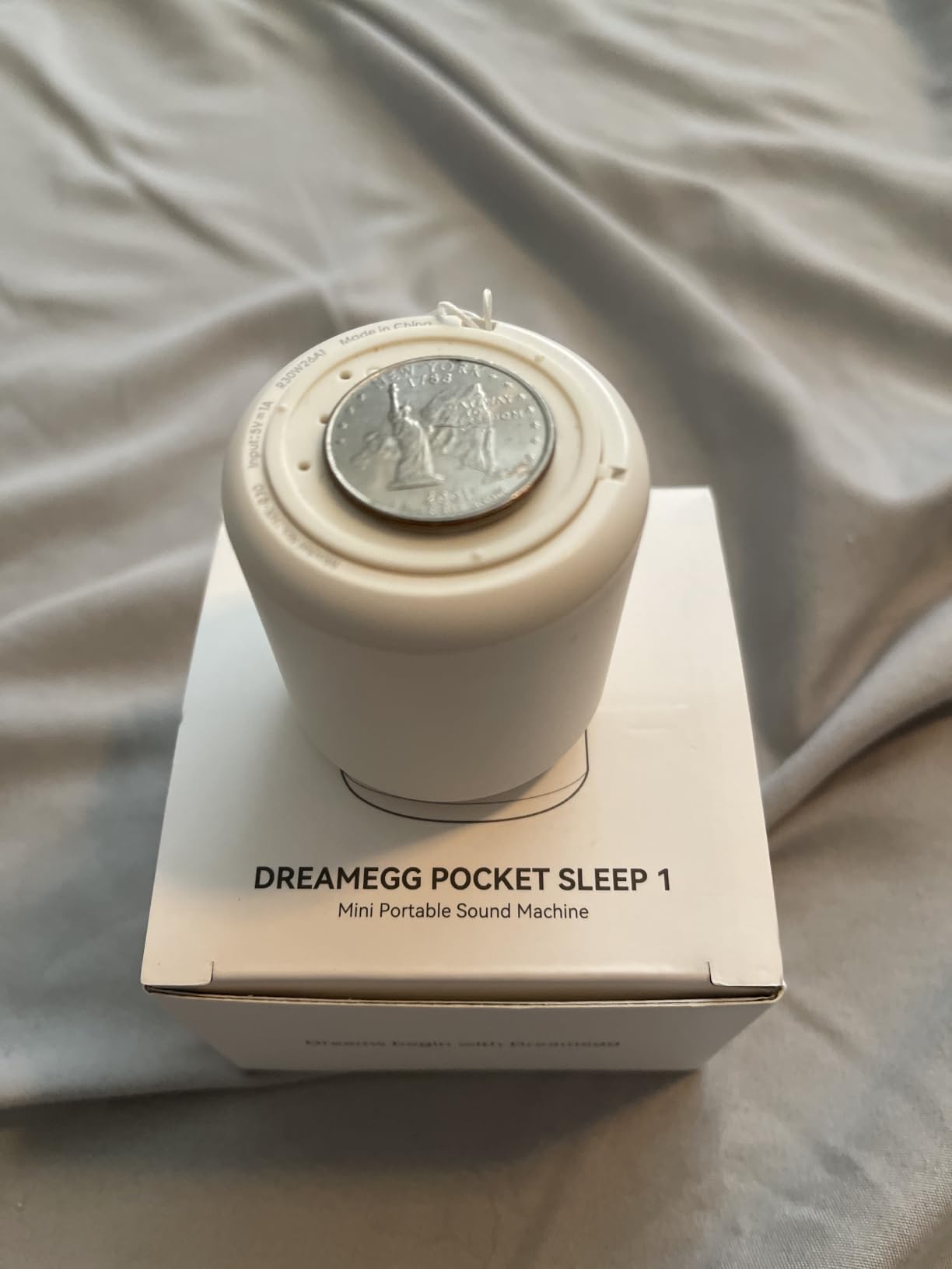 Portable White Noise Machine, 1000mAh Battery, Travel Sleep, Cream | Egg-Sized, 16 Sounds, USB-C, Timer, Baby & Adults, Office Privacy, Gift Use customer photo 2
