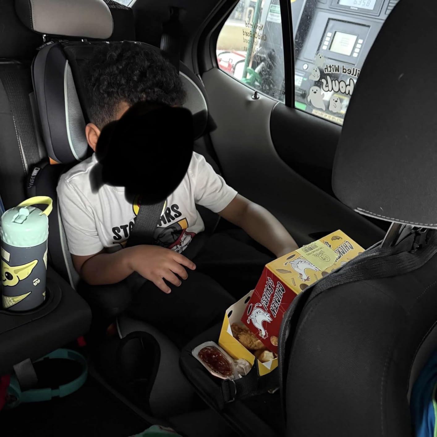 Car Backseat Organizer with Table Tray(2-Pack) 9 Storage Pockets Backseat Car Organizer and storage with Tablet Holder, Kick Mats Back Seat Cover for Kids family Road Trip Essentials Travel | 600d Oxford Fabric, Waterproof & Easy-Clean, Foldable Tray Stows Away customer photo 1