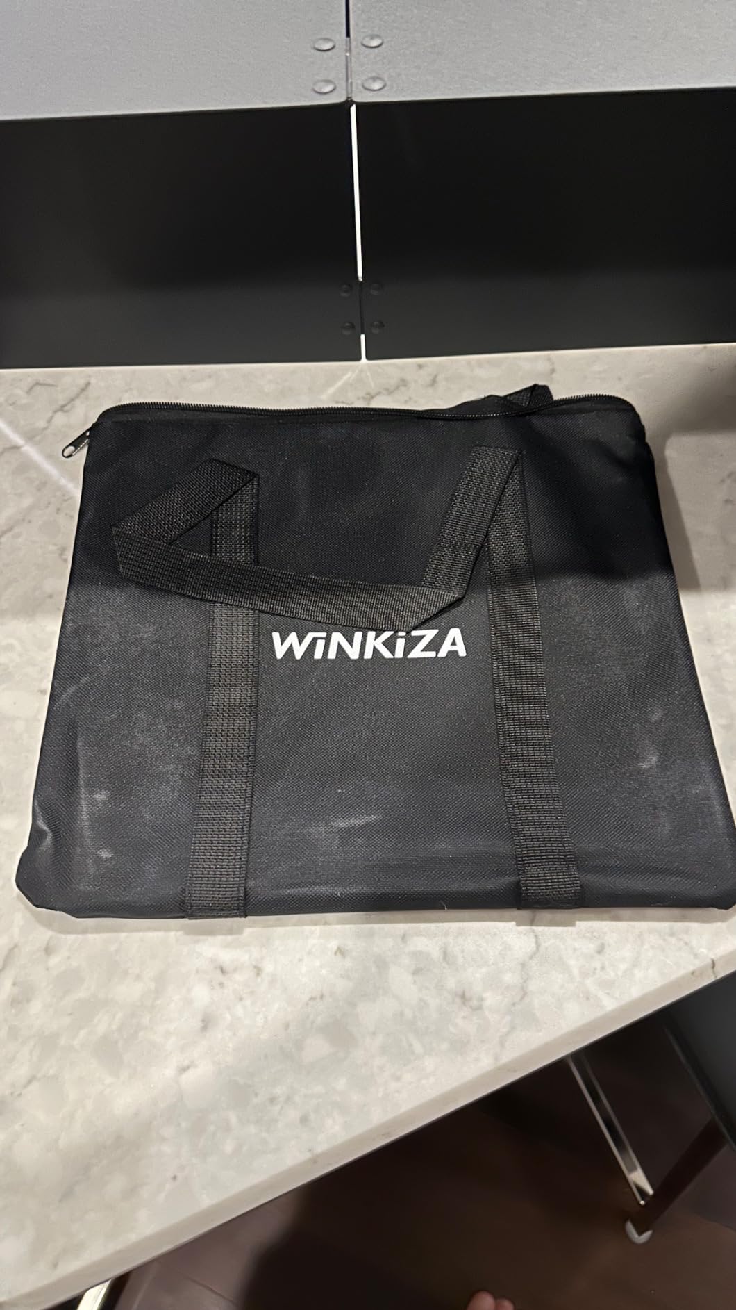 WINKIZA Camping Stove Windscreen Outdoor Foldable Gas Stove Windshield, Camping Wind Blocker with a Storage Bag for Butane Stoves, Propane Stoves, Camping, Hiking, Picnic, Cooking (Stove Not Included) customer photo 2