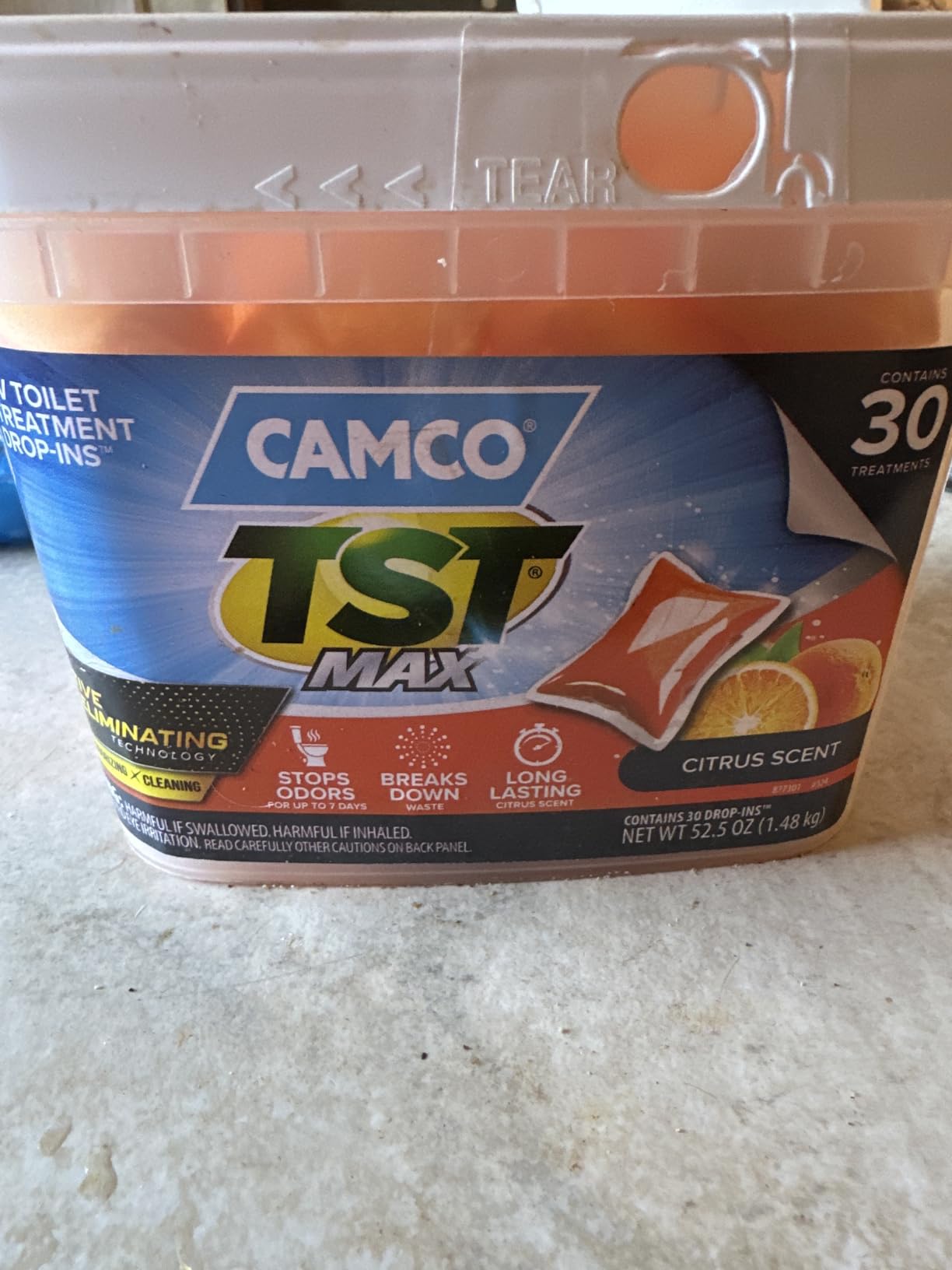 Camco TST PRO RV Toilet Treatment Drop-INs - New & Innovative Bio-Enzymatic Formula for Rapid RV Sewer Break Down - Fresh Pine Scent - Septic-Safe, 10-Pack (41770) customer photo 2