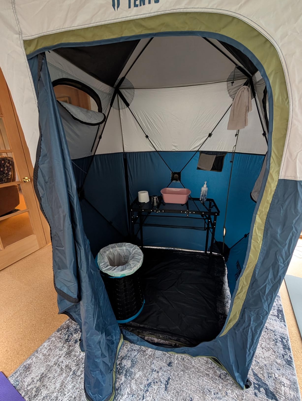 Territory Tents® Jet Set Privacy Shower Tent, Jet Set Framework, No Assembly, Camp Shower, Camp Restroom, Privacy Tent Shower, 78