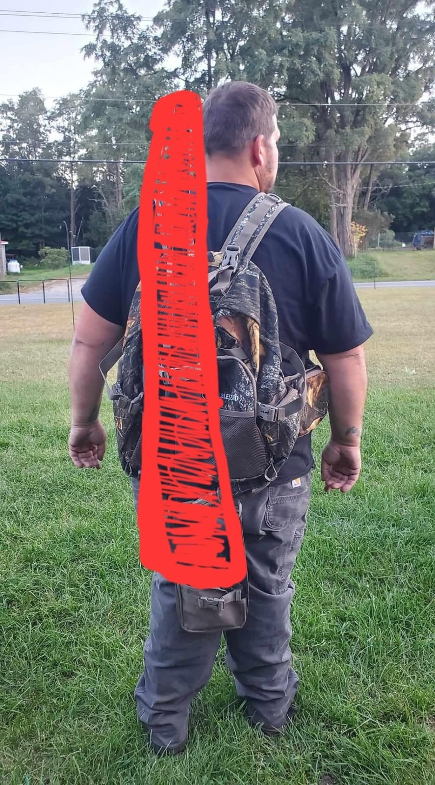 Hunting Backpack for Men Camo Hunting Day Pack for Rifle Bow 35L | Silent fabric, Daypack for Rifle Bow Carry System, Waterproof Camo, Versatile and roomy customer photo 1