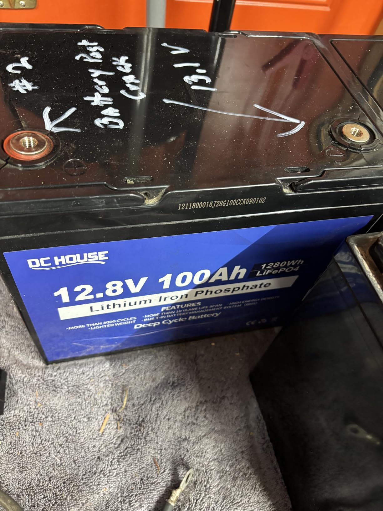 DC HOUSE 12V 100Ah Bluetooth LiFePO4 Trolling Motor Lithium Battery | Group 24, Low Temp Cut-Off, Up to 15000 Cycles, 100A BMS, Perfect for Trolling Motors, Marine, Boat, Solar customer photo 2
