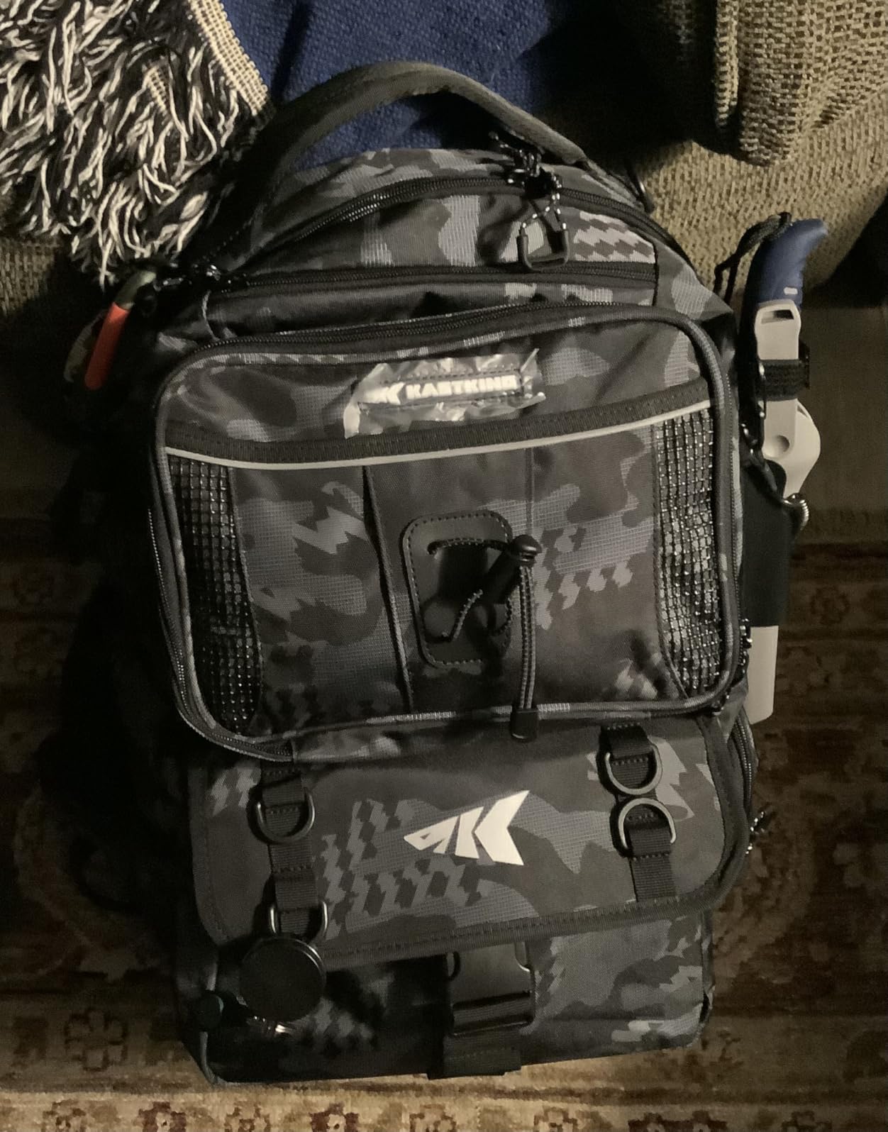 KastKing BaitSpace Fishing Tackle Backpack with Removable Bait Binder, 2 Rod Holders Storage Fishing Gear and Equipment | 50L Capacity Tackle Backpack, Water-Resistant customer photo 2