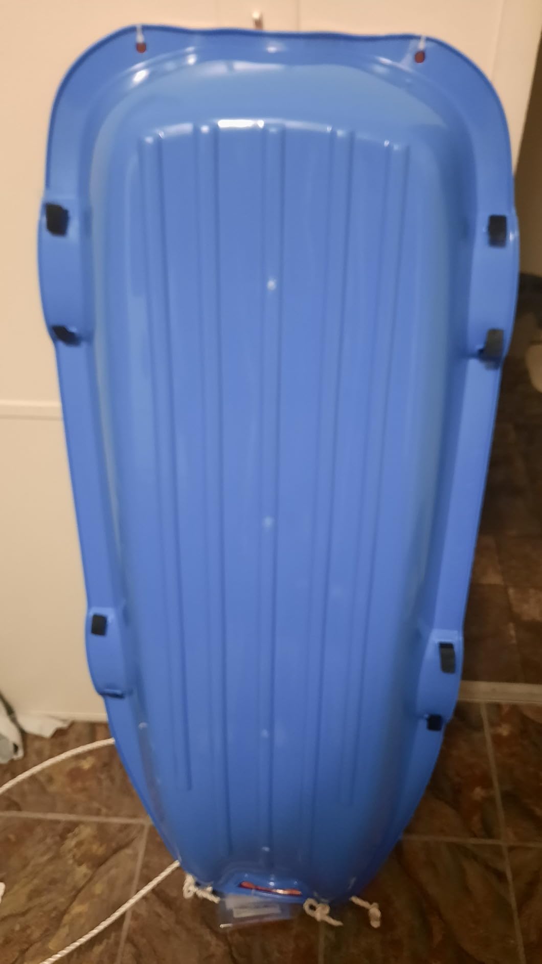 Toboggan Snow Sled for Adults, 48in Plastic Sleds with Pull Rope and 4 Handles, Outdoor Plastic Snow Sled for Kids and Adults customer photo 1