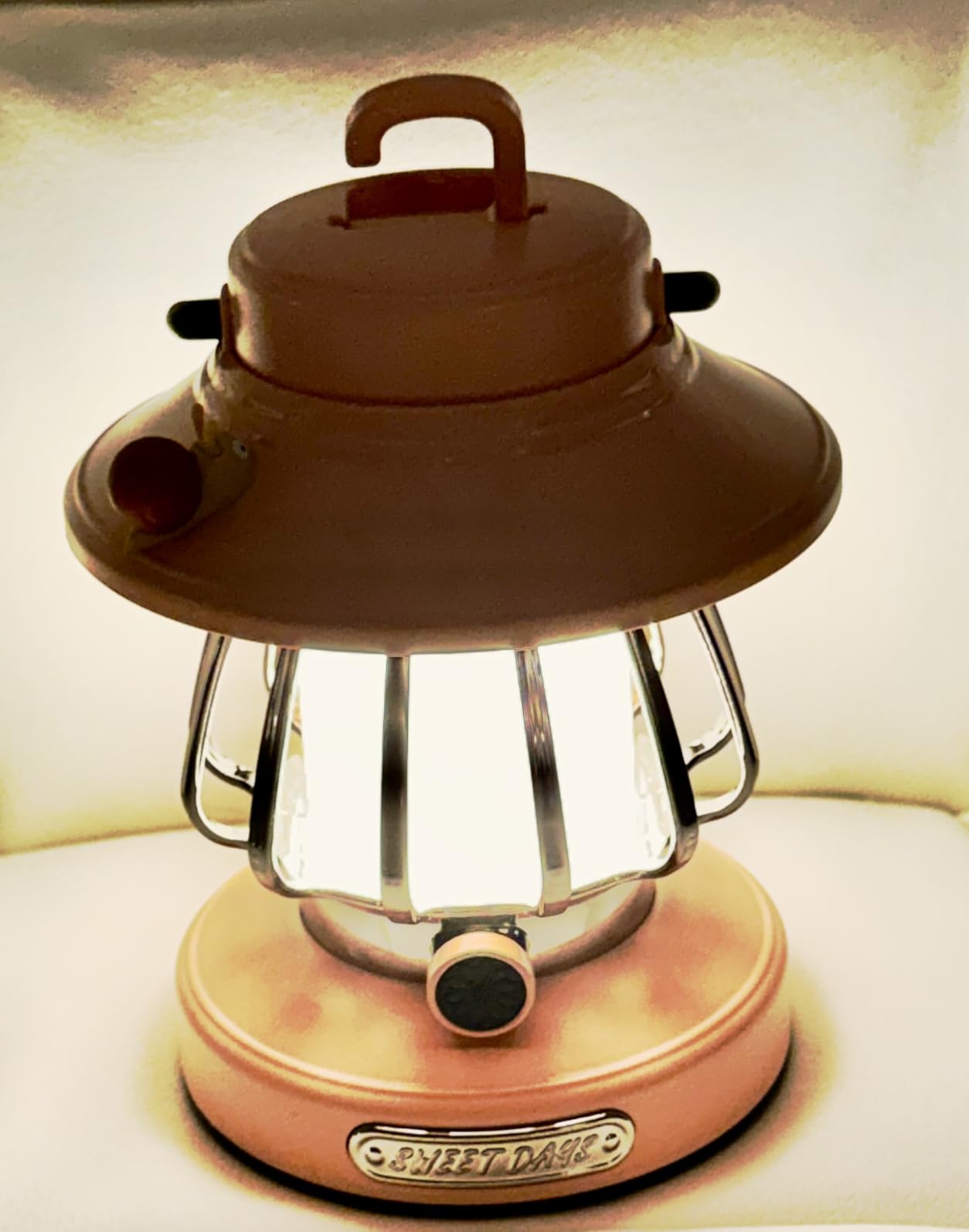 HOMY Kids Camping Lantern, Rechargeable LED Flashlight, 3-Color, Snail design for toddler tent, bedroom. Dimmable USB, safe night light for kids customer photo 1