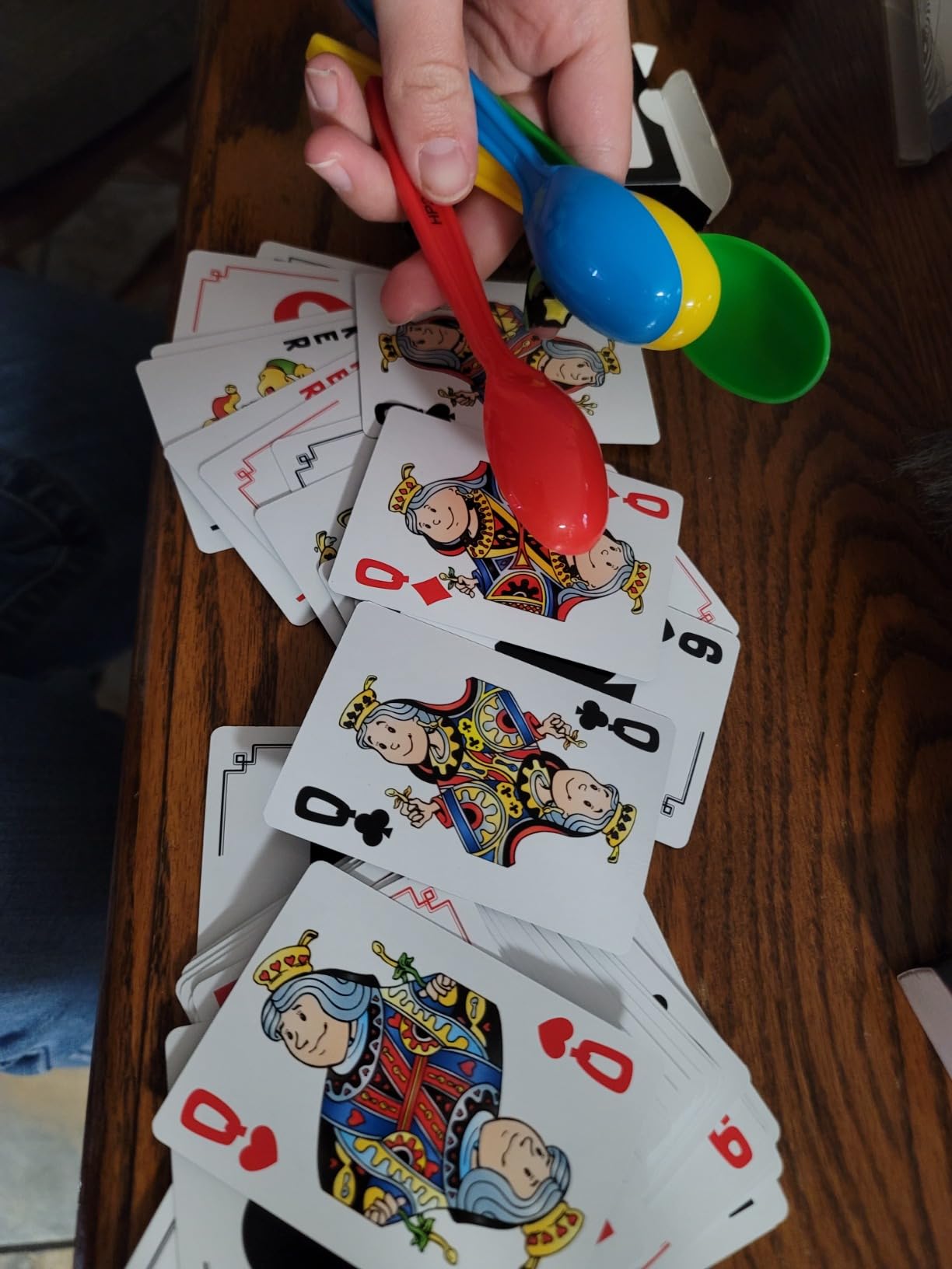 On the Go Spoons Playing Card Games for Kids Deck of Cards Fun Family Games | Deck of Cards, Spoons Game, Multi-Player, Spoons Inc, Family Game Night, Travel Game customer photo 1