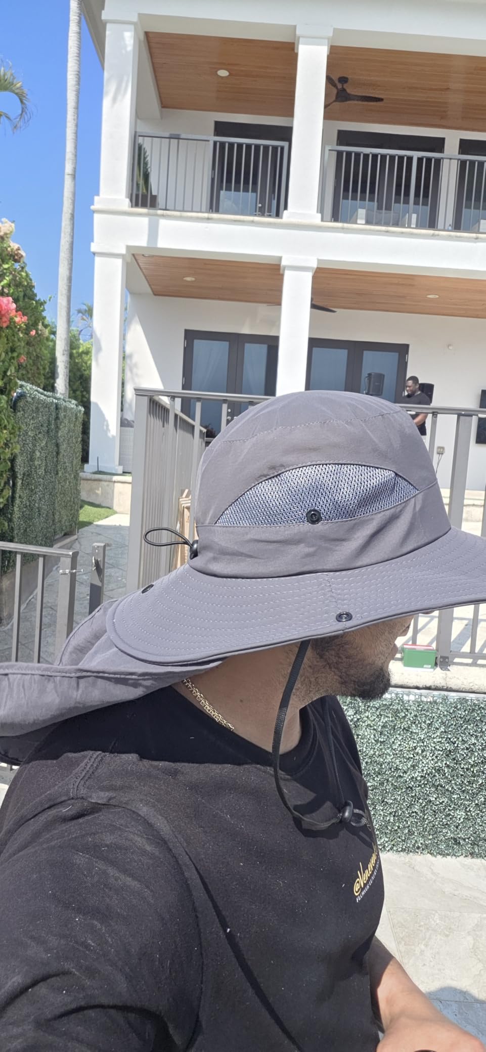 NPQQUAN Sun Hats for Men Women with Neck Flap UPF 50+ UV Protection Wide Brim Bucket Hat Safari Hiking Fishing Hats customer photo 1