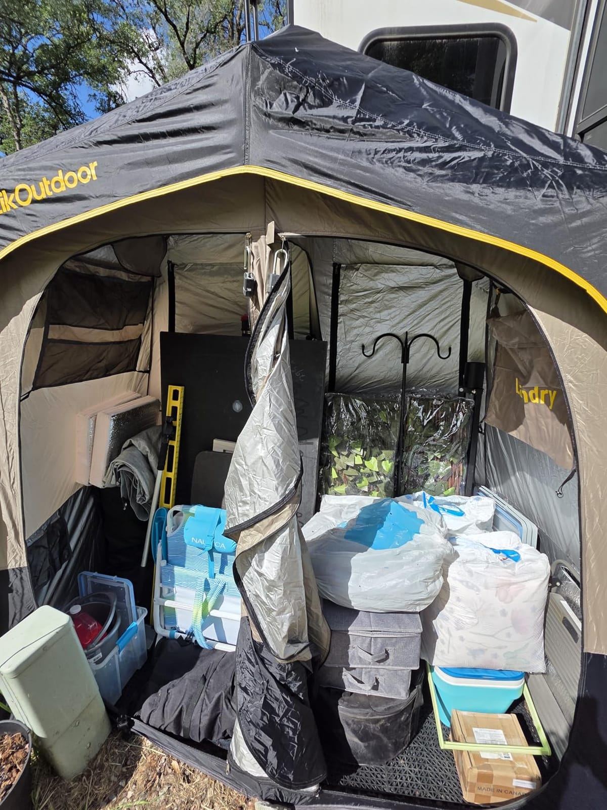 FanttikOutdoor Zeta A2 Pro Shower Tent 2 Rooms, Portable Privacy Shelter for Shower & Dressing, Instant Setup in 60 Seconds with Rainfly & Windproof, Ideal for Camping & Hiking, Fishing, Beach customer photo 2