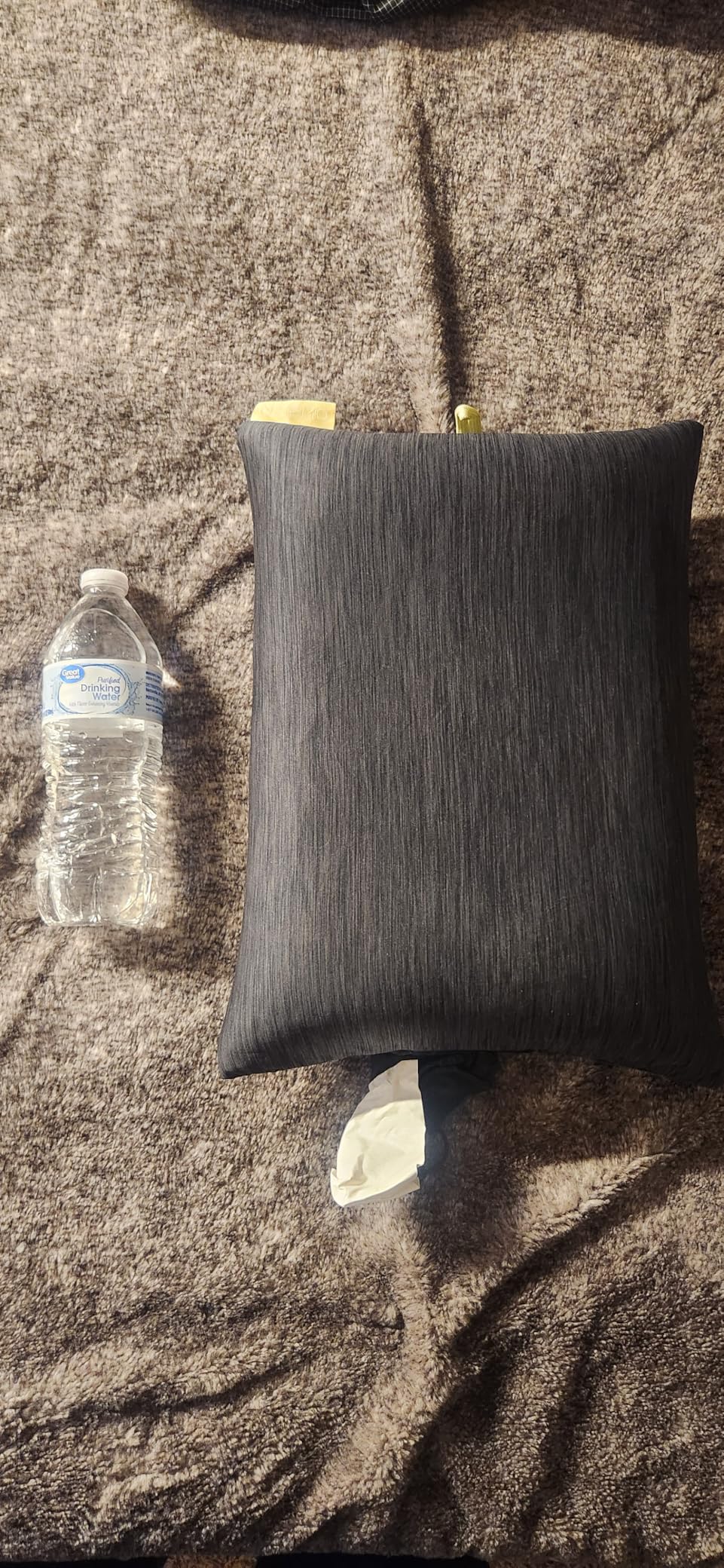 NEMO Fillo Elite Camping Pillow - Black Pearl/Citron | Ultralight, Packable, Air Support, Removable Cover, Travel, Backpacking customer photo 2