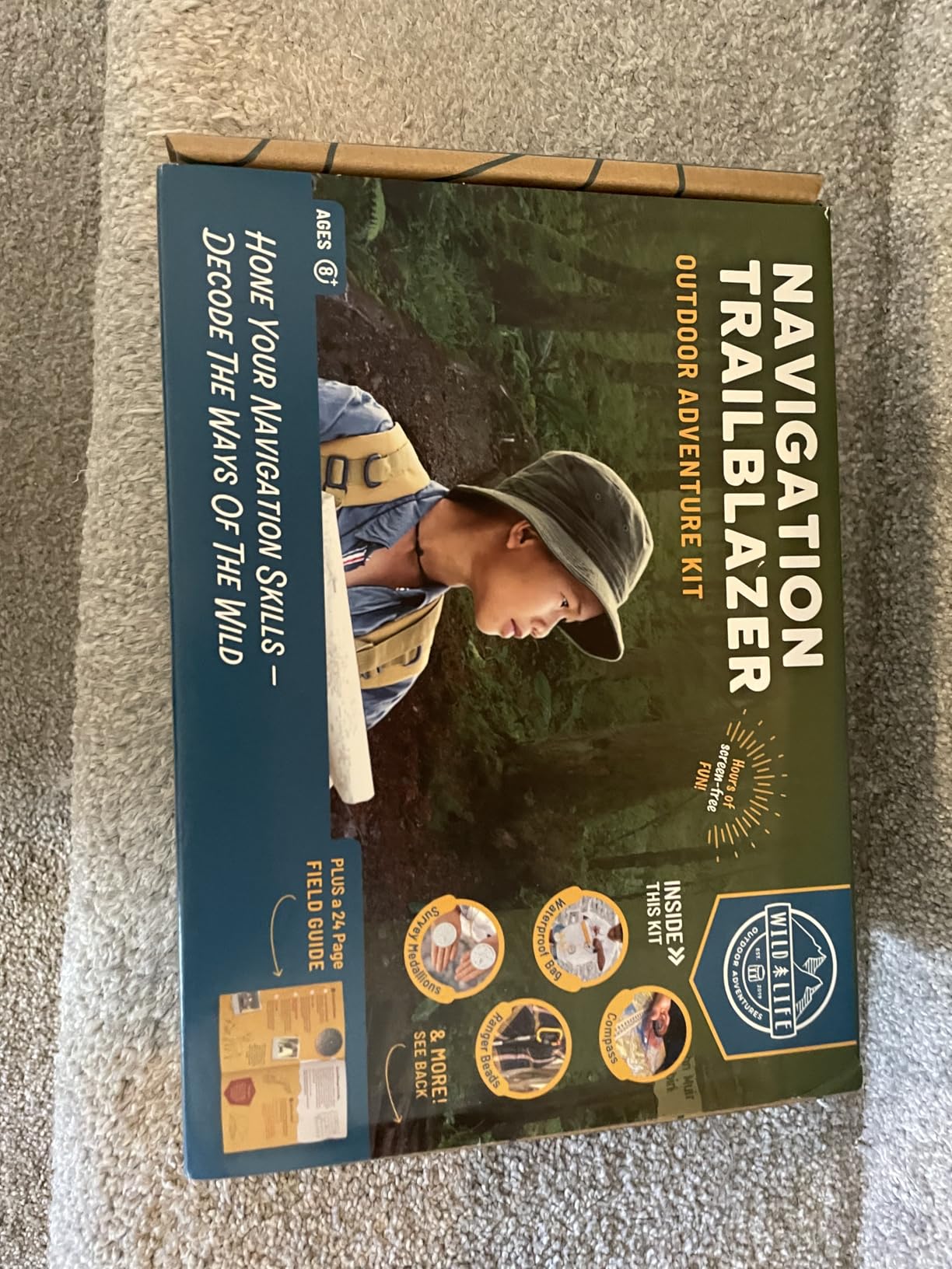 Navigation Trailblazer Kit for Kids Ages 8+ | Includes compass, map, ranger beads for hands-on wayfinding and exploration skills, a STEM gift for road trips & family play customer photo 2