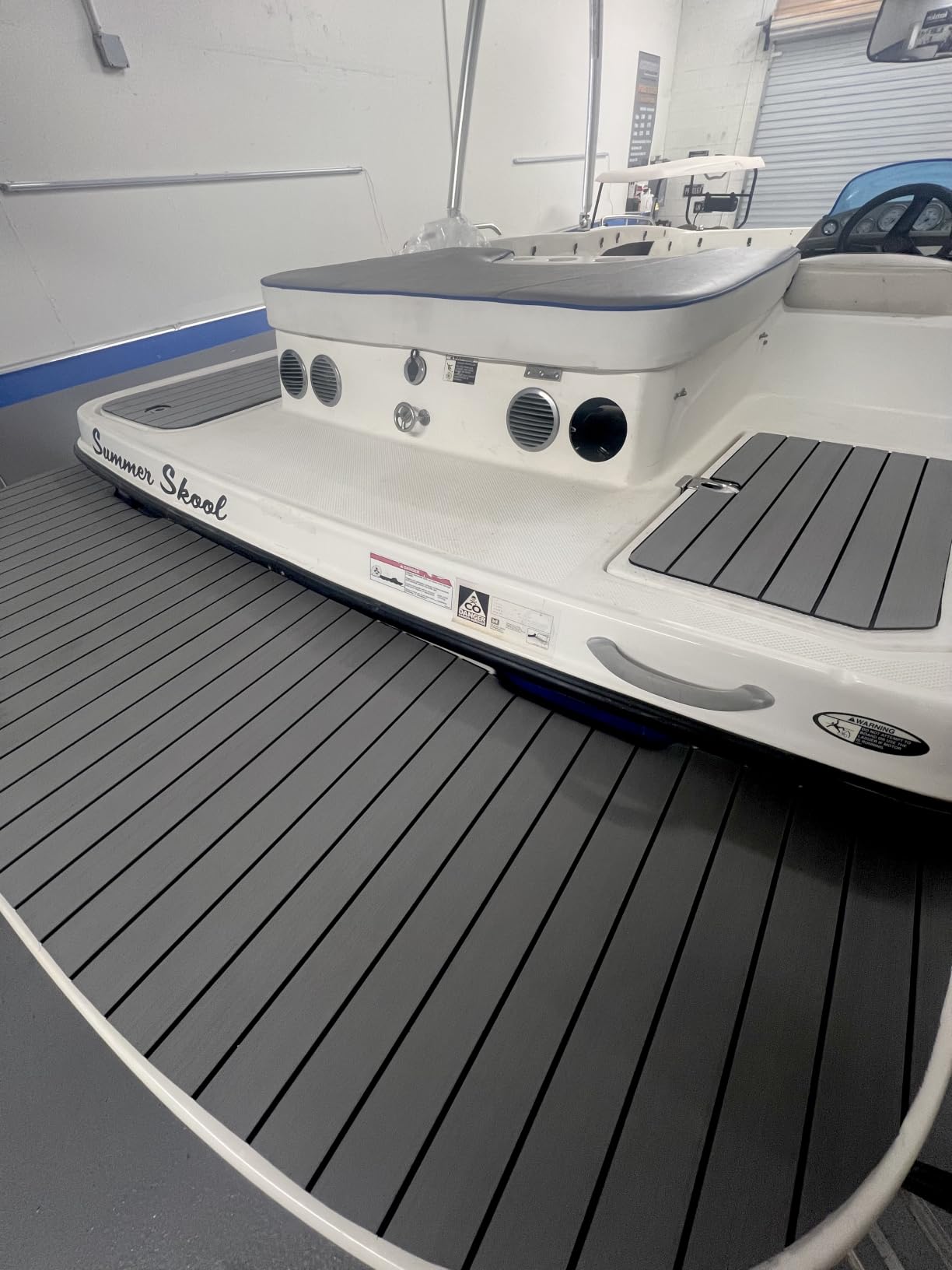 OCEANBROAD Boat Flooring 96''x16.8''/28.8''/36''/45.6'' | with 3M Adhesive Backing Non-Slip Eva Foam Marine Boat Decking Sheet For Motor Pontoon Jon Boats RV Floor customer photo 2