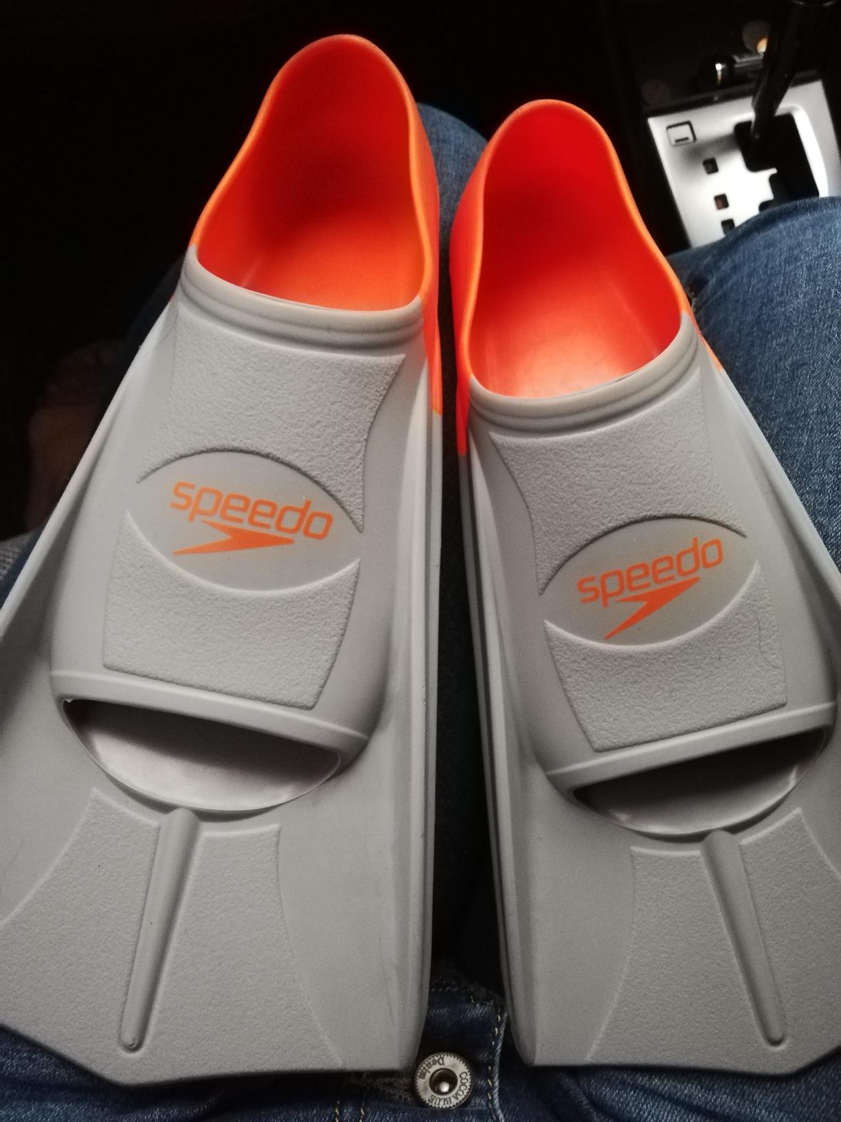 Speedo Unisex-Adult Swim Training Fins Rubber Short Blade customer photo 2