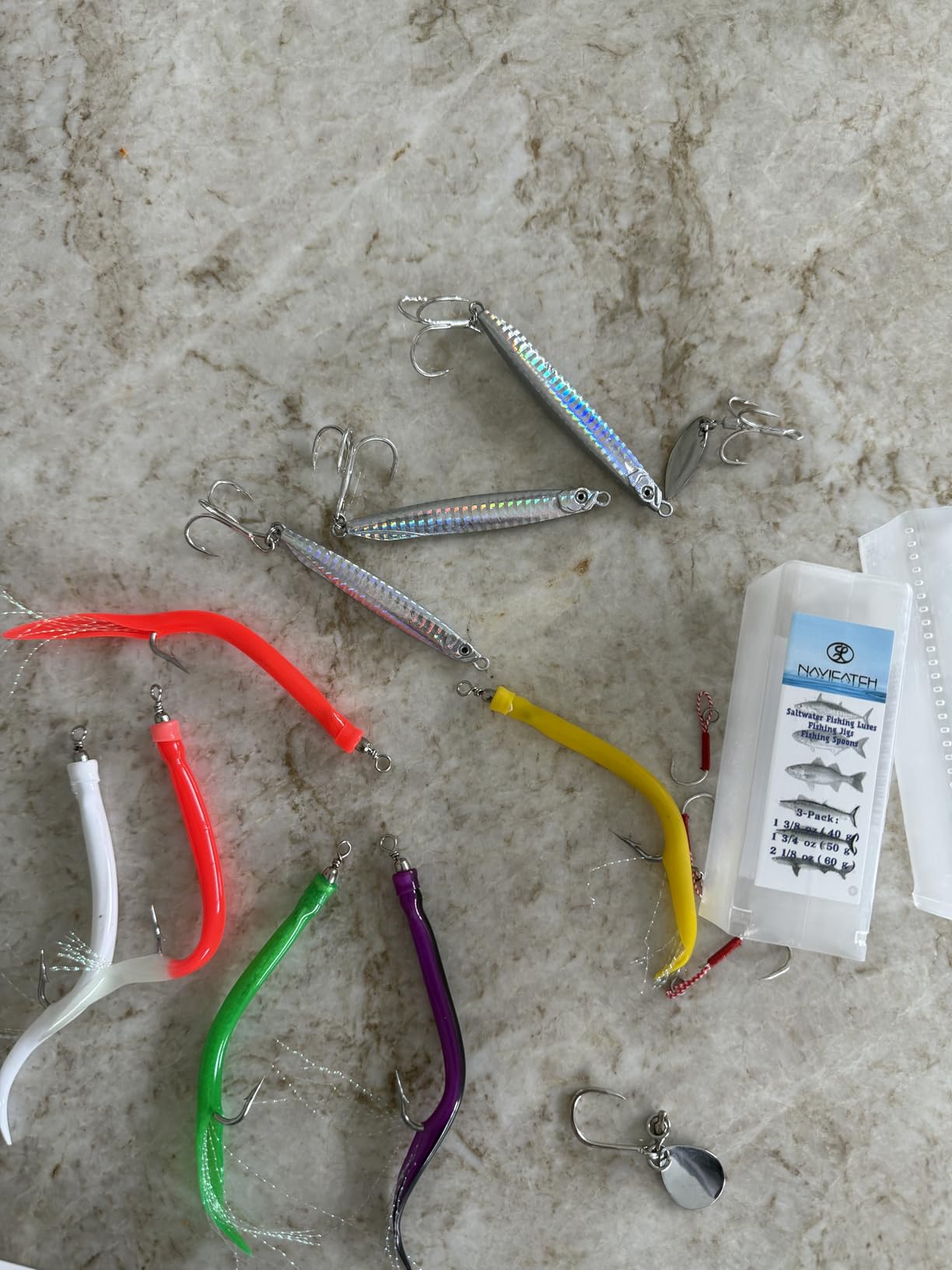 Saltwater Fishing Lures Fishing Jigs Fishing Spoons for Striped bass, Pompano, Spanish Mackerel, Bluefish customer photo 2