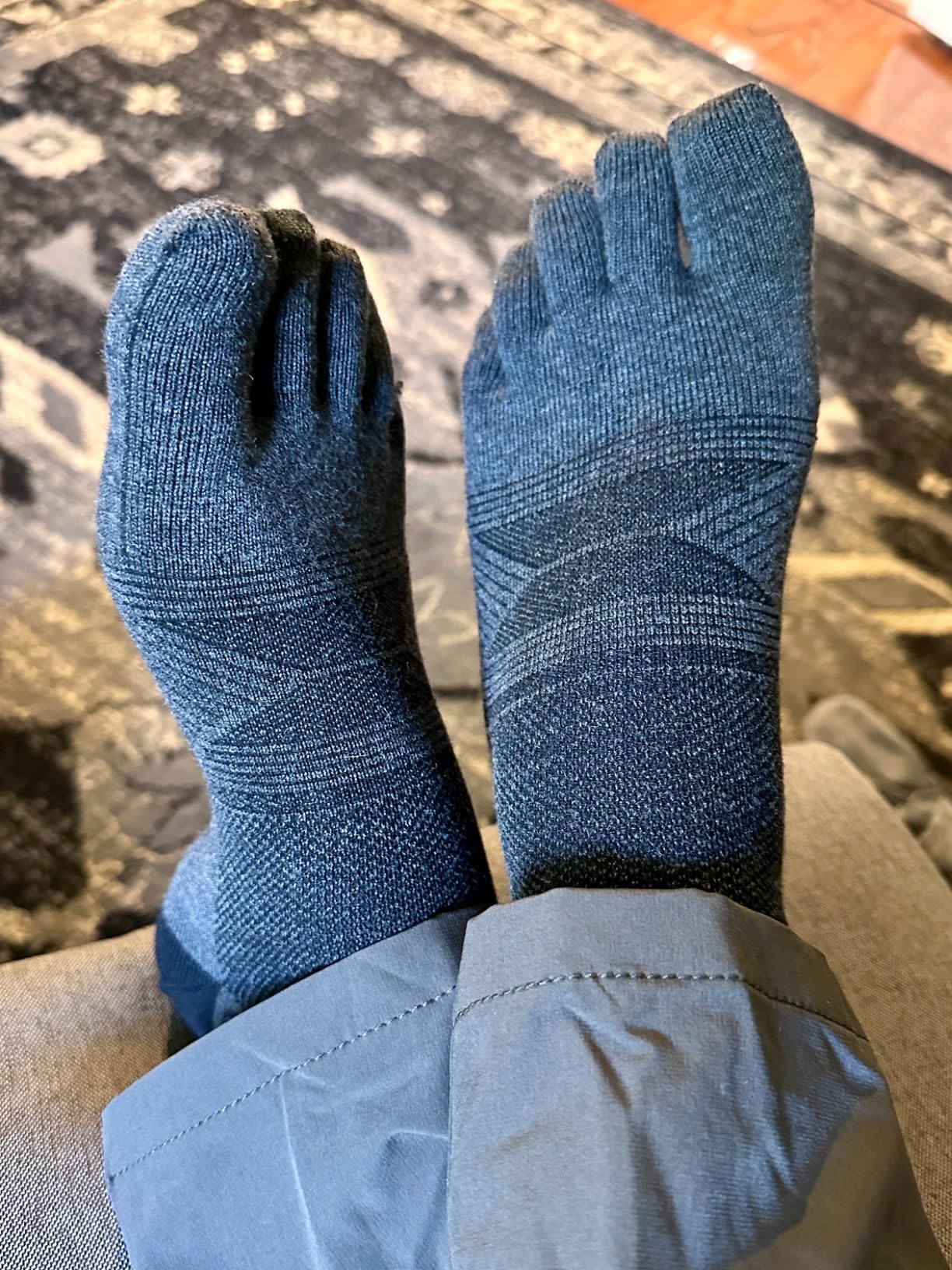 COLORADO SOCK CO - Midweight Merino Toe Socks for Men & Women - Durable, Blister Prevention, Hiking & Running Socks - 2 Pair customer photo 1