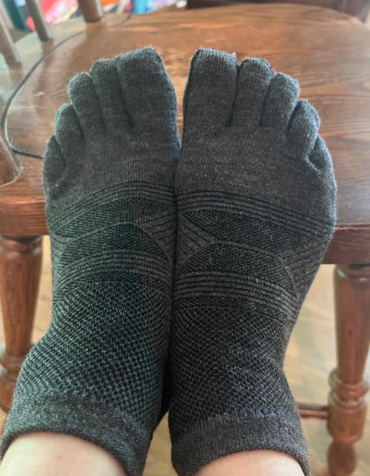 COLORADO SOCK CO - Midweight Merino Toe Socks for Men & Women - Durable, Blister Prevention, Hiking & Running Socks - 2 Pair customer photo 2