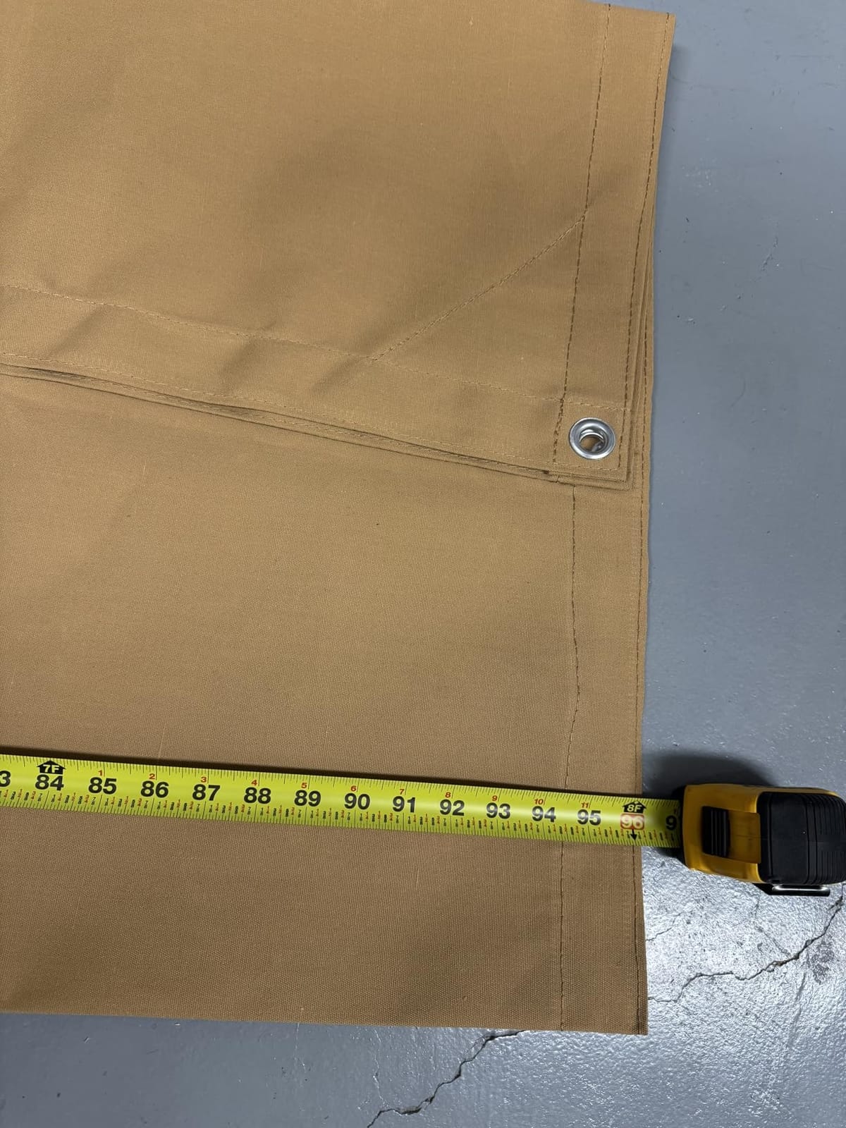 FoundGo 8x10ft Canvas Tarp 22 Mil Tarps 14 oz Canvas Tarpaulin Heavy Duty Cloth Water/UV Resistant Cover with Rustproof Grommets & Ropes for Cars,Roofs,Boats,Camps,Sunshades，Moisture Barrier -Tan customer photo 2