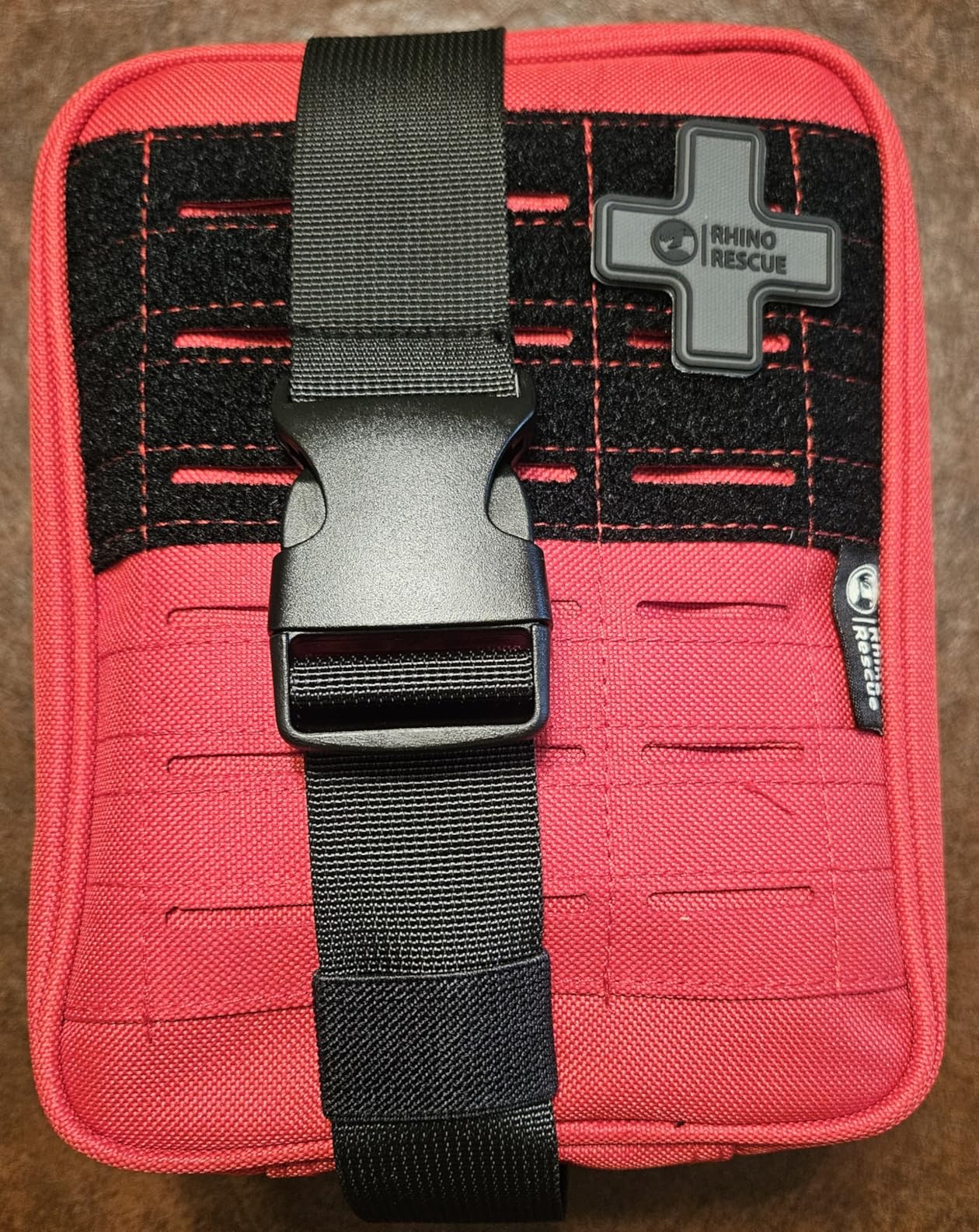 RHINO RESCUE IFAK Trauma Kit with C-A-T Tourniquet for Wound Care, Tactical First Aid Kit Molle Pouch for Military, Combat, Car, Camping, Hiking, Travel (Black) customer photo 2