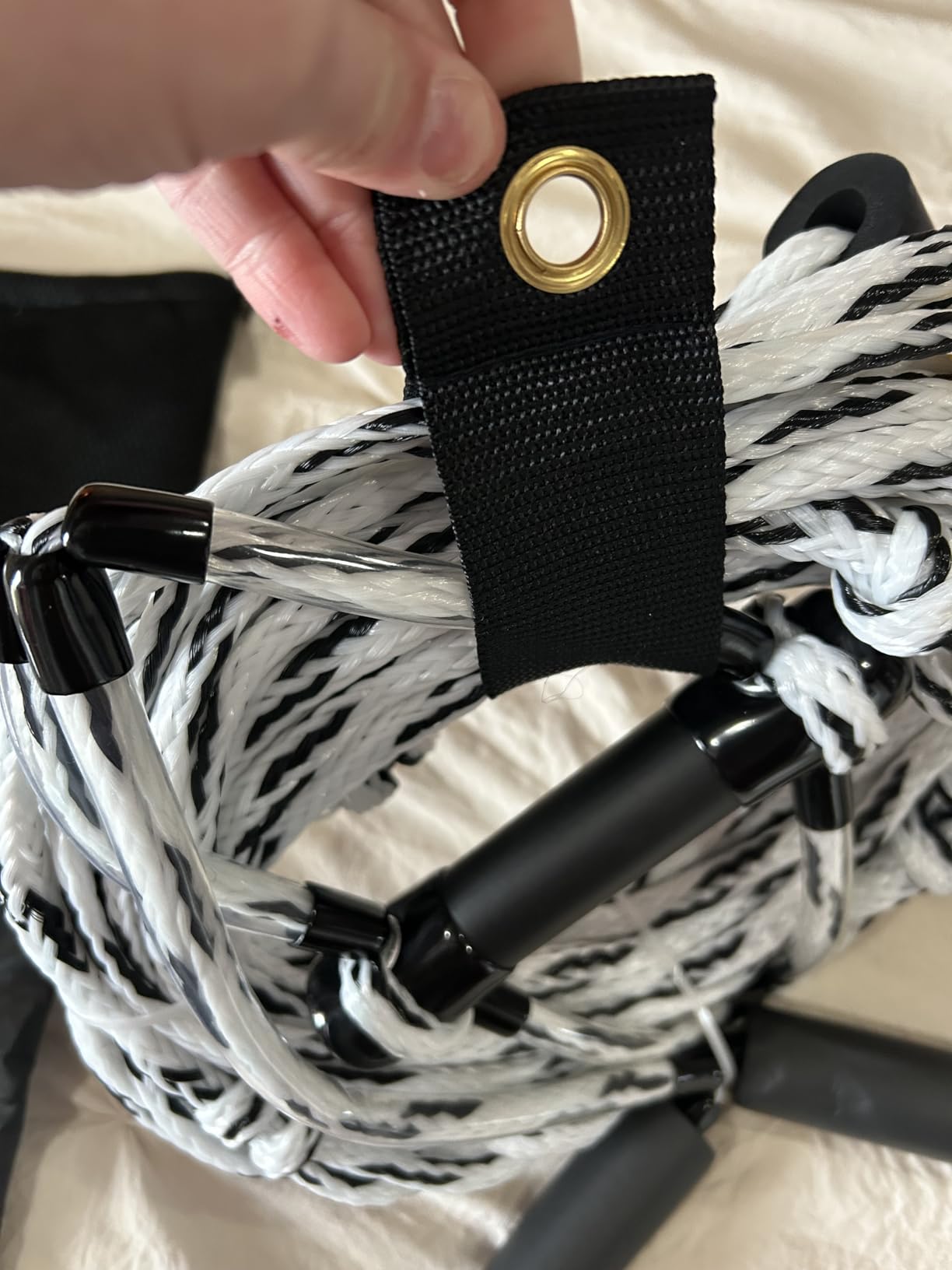 75FT Wakeboard Rope and Handle, Floating Water Ski Rope for Watersports, 4 Sections Ski Ropes for Water Skiing, Kneeboarding, Wakeboarding customer photo 2