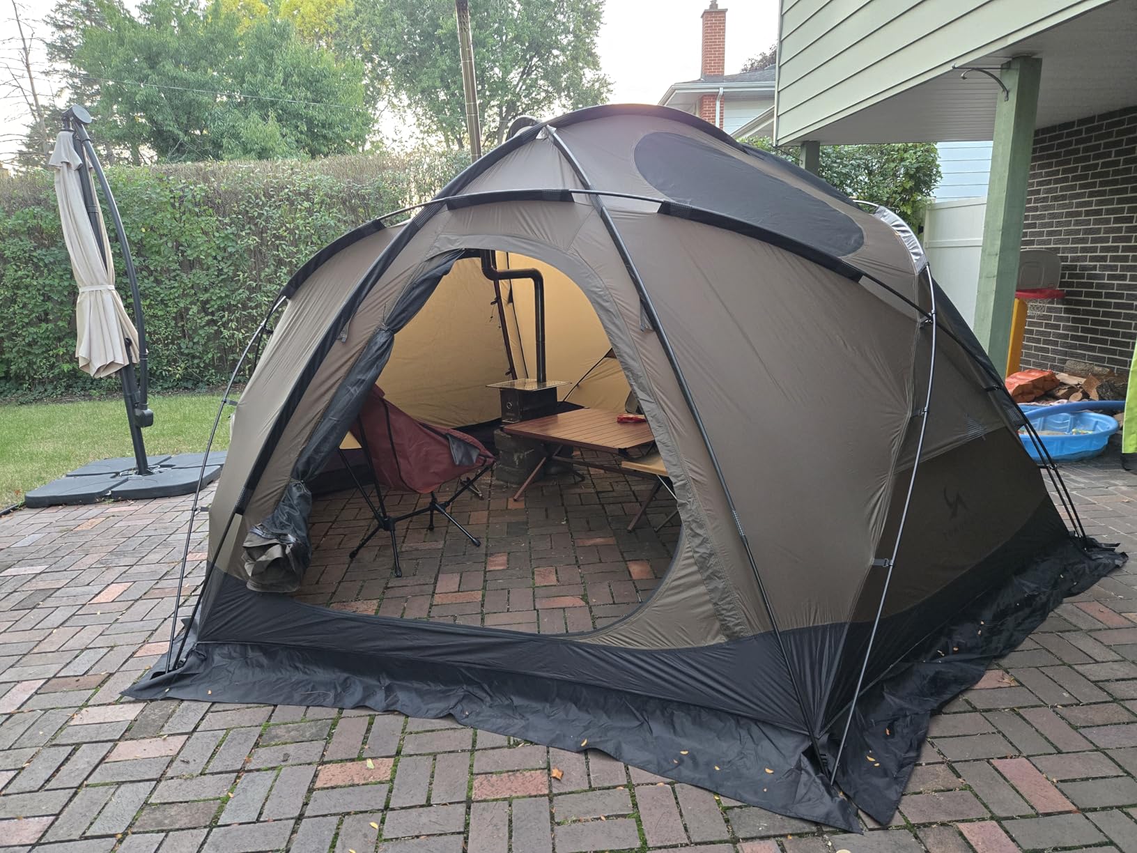 TOMOUNT Dome Hot Tent with Stove Jack 4 Person Backpacking 4 Season Tent customer photo 2