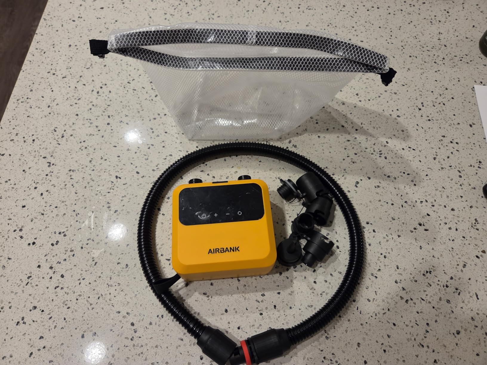 AIRBANK Mini Paddle Board Pump Pulse Pro, Small Rechargeable SUP Pump Electric Portable, Brushless Motor, MAX 20PSI, Fast Inflation Air Pump for Kayak, Inflatables, Boats, Tent, Kite Wings customer photo 1