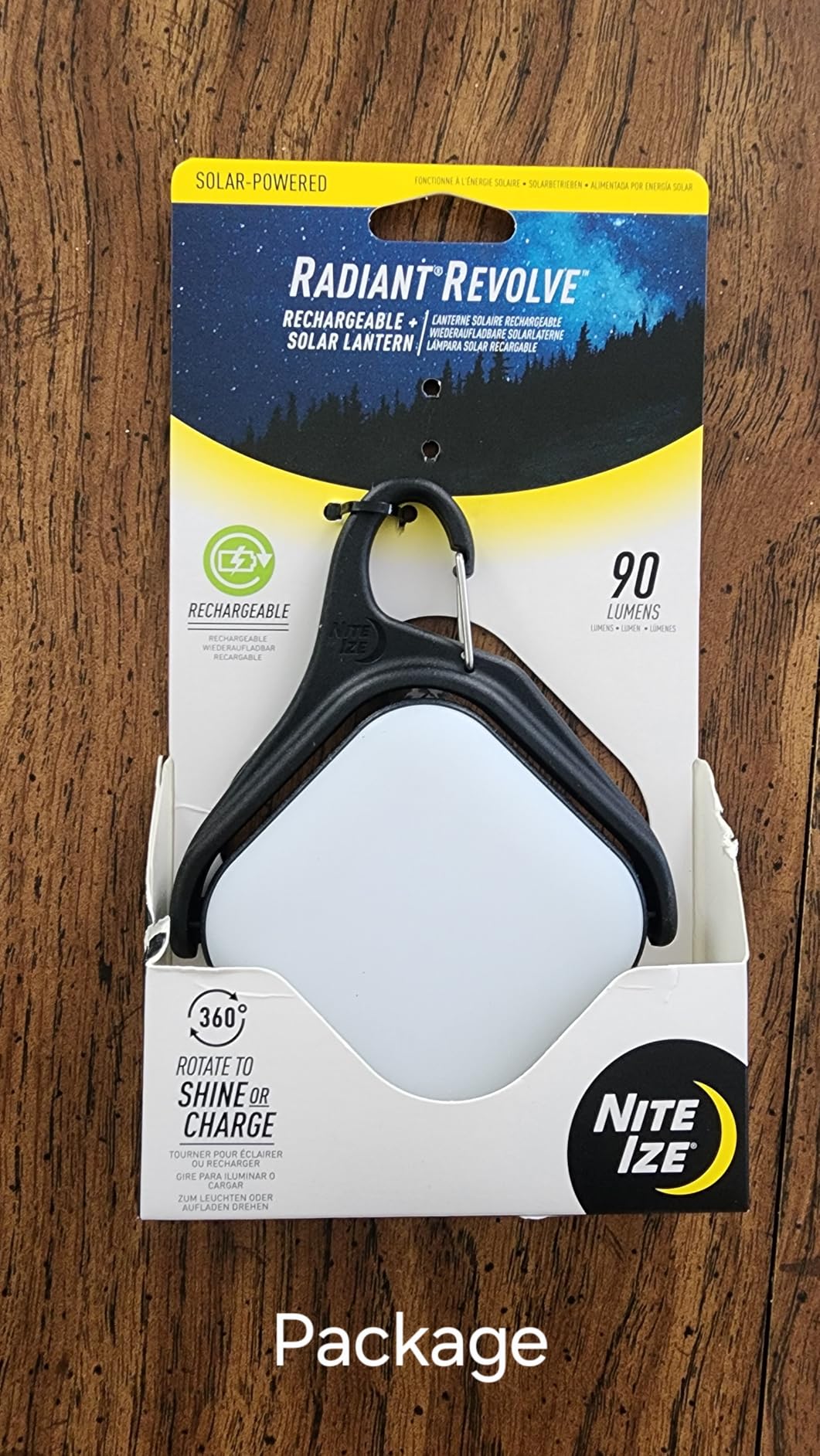 Nite Ize Radiant Revolve Rechargeable & Solar Lantern - Premium Solar Light for Camping Accessories & Backpacking Gear - Weather-Resistant Design with 360-Degree Rotating Body customer photo 1