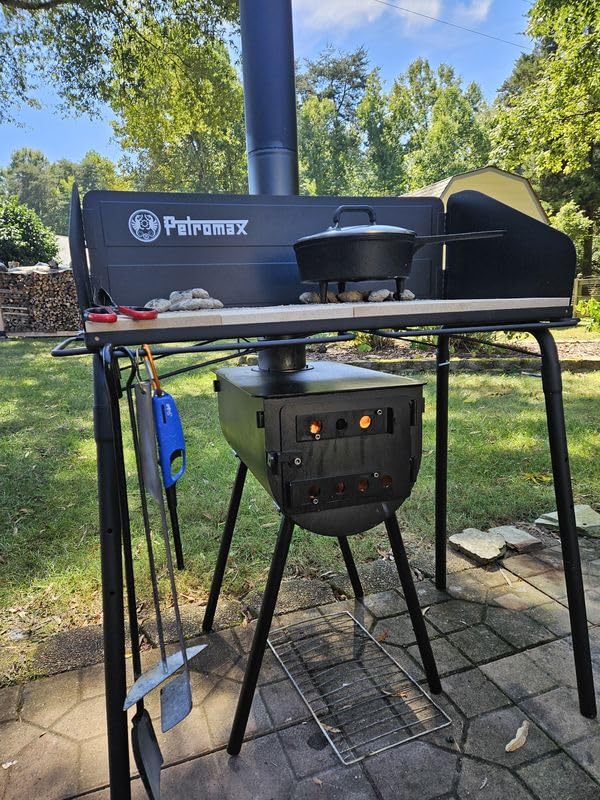 VEVOR 118in Camping Wood Stove, Portable Alloy Steel Tent Stove with 3000in3 Firebox, Outdoor Heating & Cooking Stove with Chimney Pipes & Gloves customer photo 1