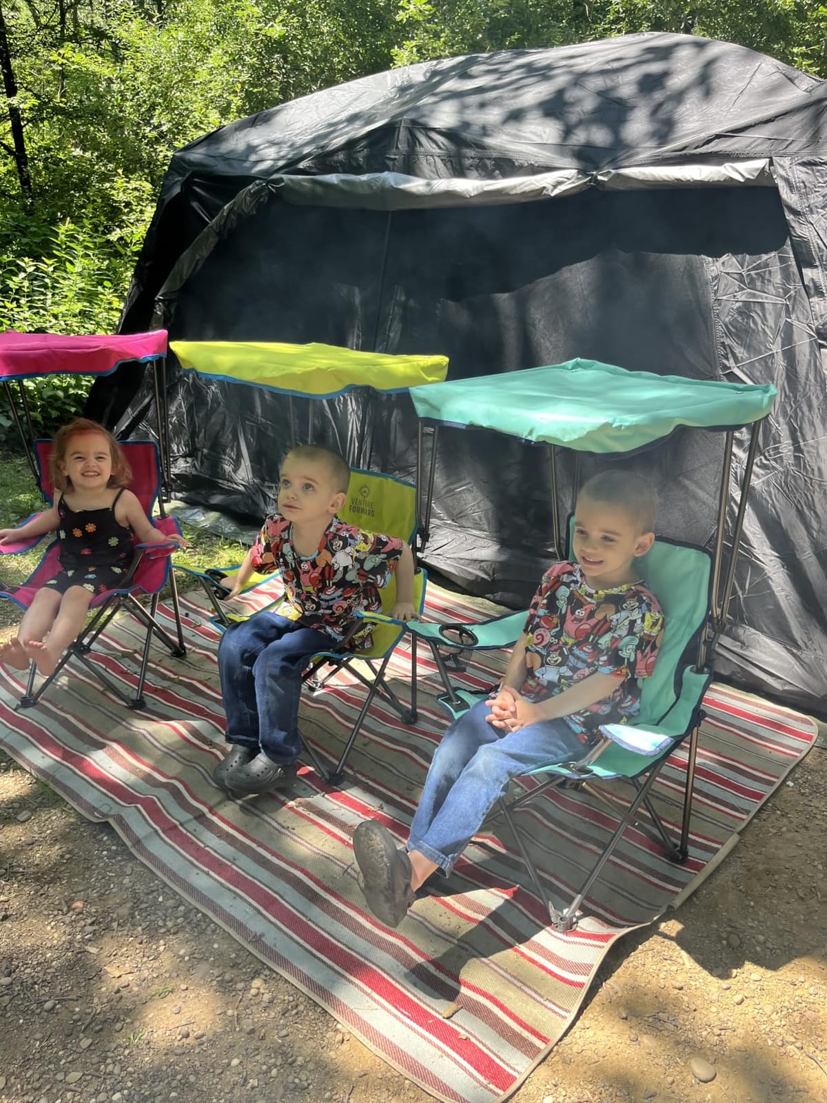 Venture Forward Youth Outdoor Canopy Chair with Adjustable Shade, Folding Kids Camping Chair with Cup Holder and Carry Bag customer photo 1