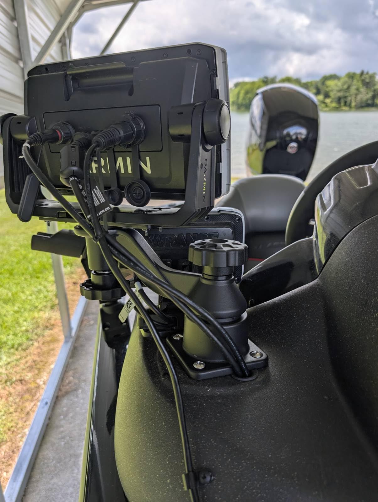 Fish Finder Mount with Heavy Duty Swing Arm for Fishfinders & Chartplotters Marine Electronic with 5