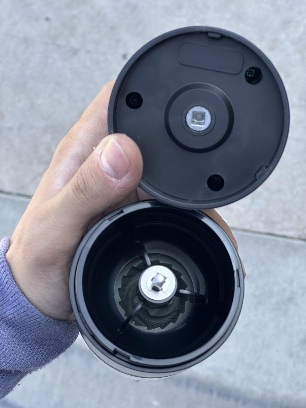 Portable Electric Burr Coffee Grinder with 38 Adjustable Grind Settings - USB Rechargeable Ceramic Core Conical Burr, Coffee Bean Grinder for Espresso, French Press, Travel, Camping, Home & Office Use customer photo 1