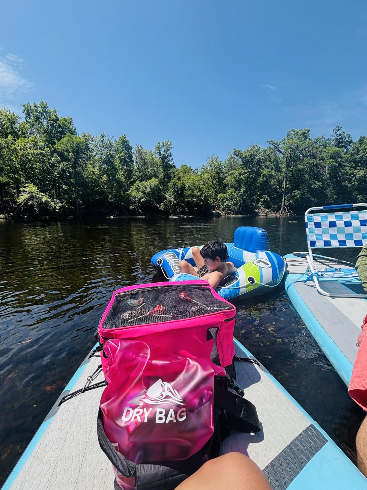 Paddle Board Cooler Waterproof, Super Capacity SUP Paddleboard Deck Cooler | Adjustable Shoulder Strap & 6 Elastic Rope Clips, Paddle Board Accessories Bag for Stand Up Paddleboard and Kayak customer photo 2