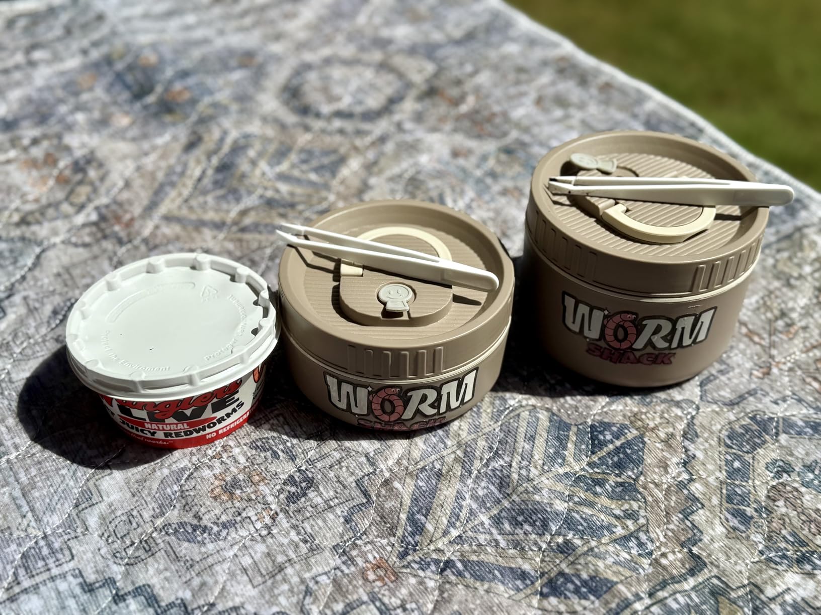 2Pcs Live Bait Storage, Fishing Bait Container, Stainless Steel Worm Storage Box, Nightcrawler Box, Bait Tank customer photo 2