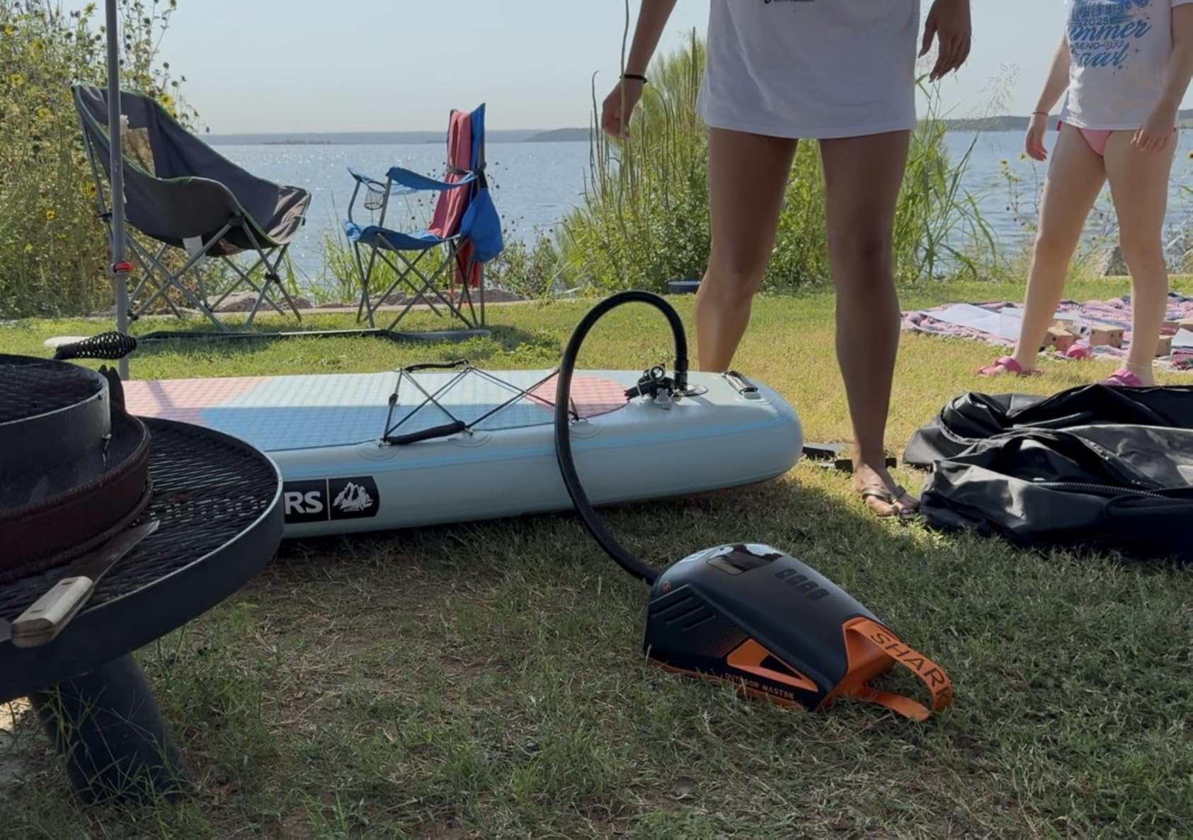 OutdoorMaster Shark 3 Paddle Board Pump Electric - 3'50