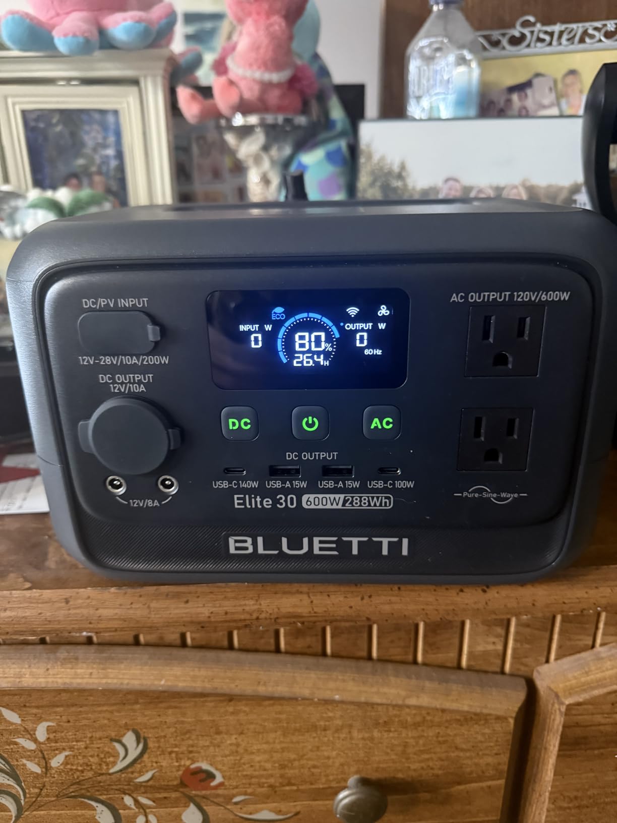 BLUETTI Elite 30 V2 Portable Power Station 288Wh 600W LFP Solar Generator customer photo 1