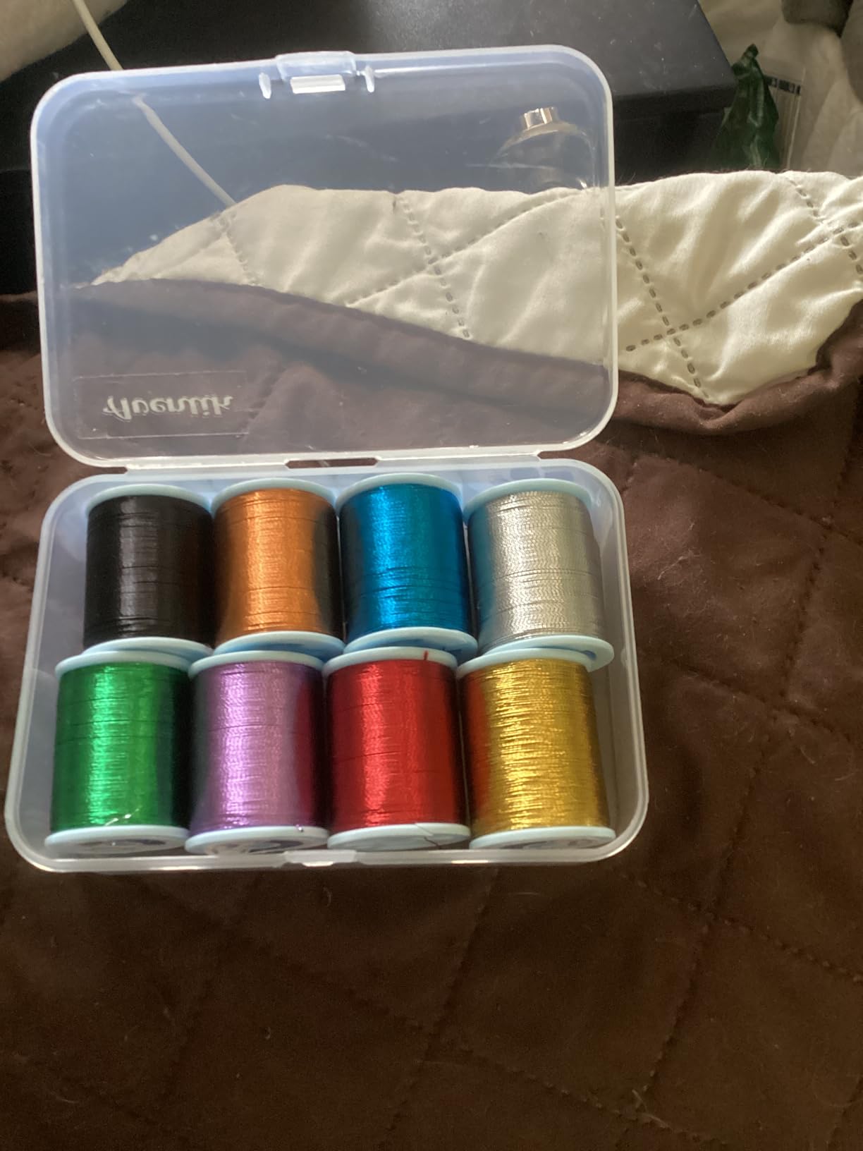Aventik Metallic Fishing Rod Wrapping Thread for Guide Replacement | Rod Building 500D/100YDS 8PCS Metallic Nylon Thread Fishing Rod Building Supplies customer photo 2