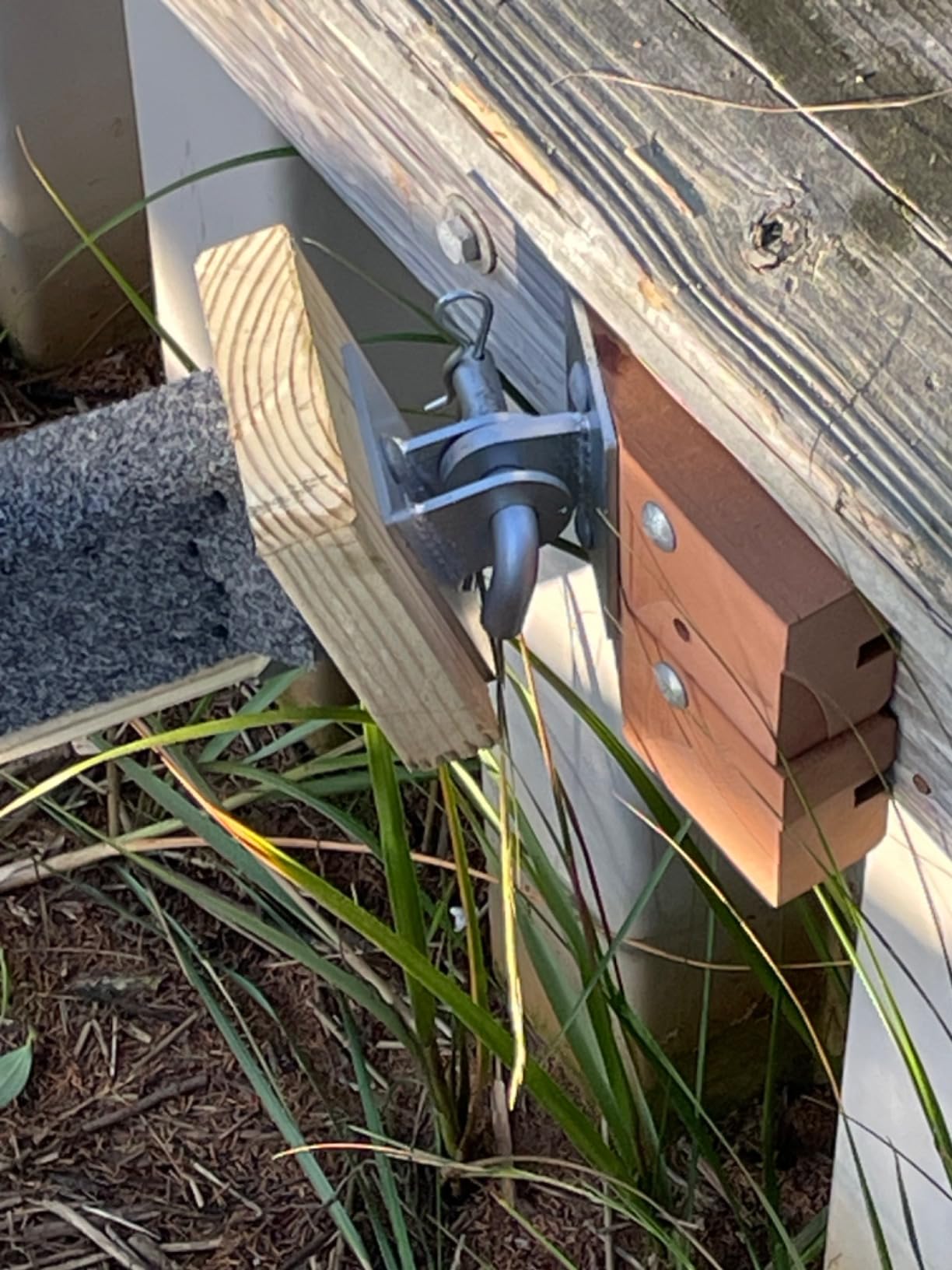 Stationary Dock Connector Hinge Kit, Floating Dock Hinges Hardware Brackets | Heavy-Duty Boat Dock Hinges Kit, Male & Female T Style Corner Hinge Dock Parts Connect Ramp to Floating Dock - 4 Pack customer photo 1