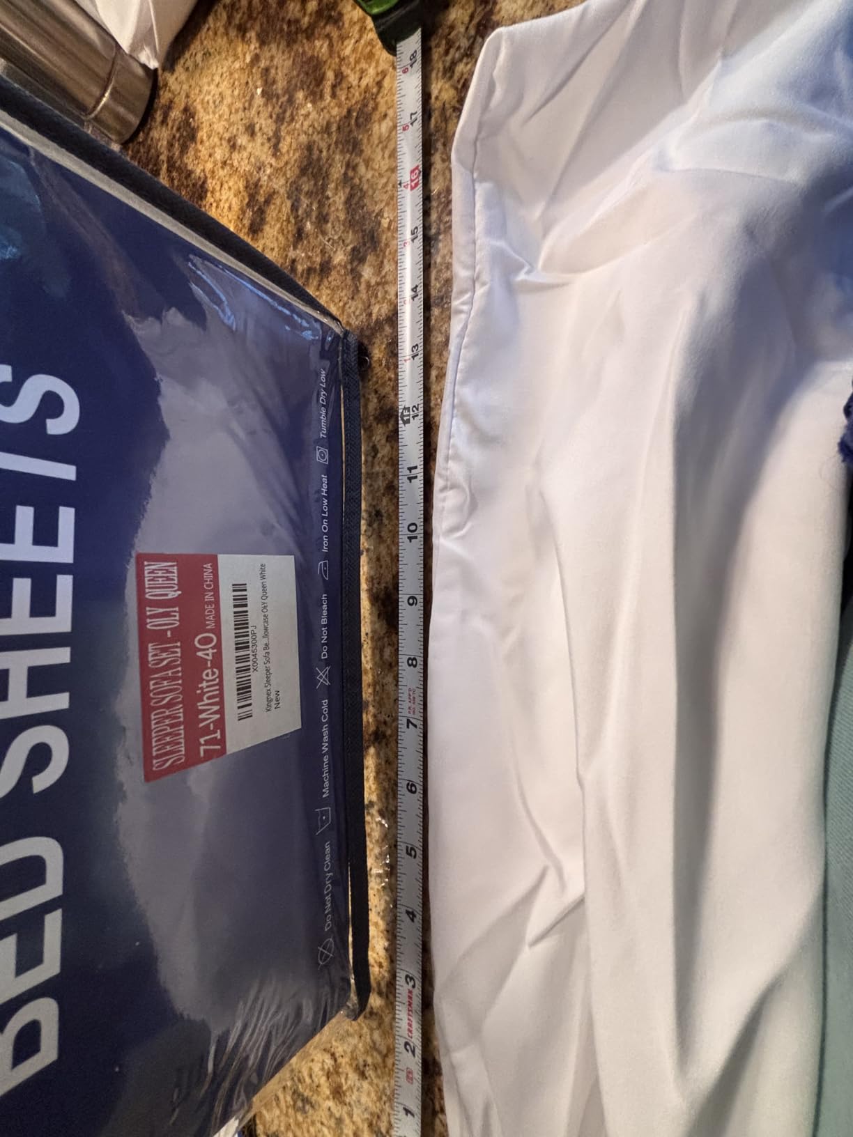 Kingnex 30x75x9 RV Bunk Sheets Set for Narrow Twin Bed | Grey, Soft Brushed 1800 Microfiber, 3 Piece Bedding Set Includes 1 Cot Size Fitted Sheet, 1 Flat Sheet, 1 Pillowcase customer photo 2