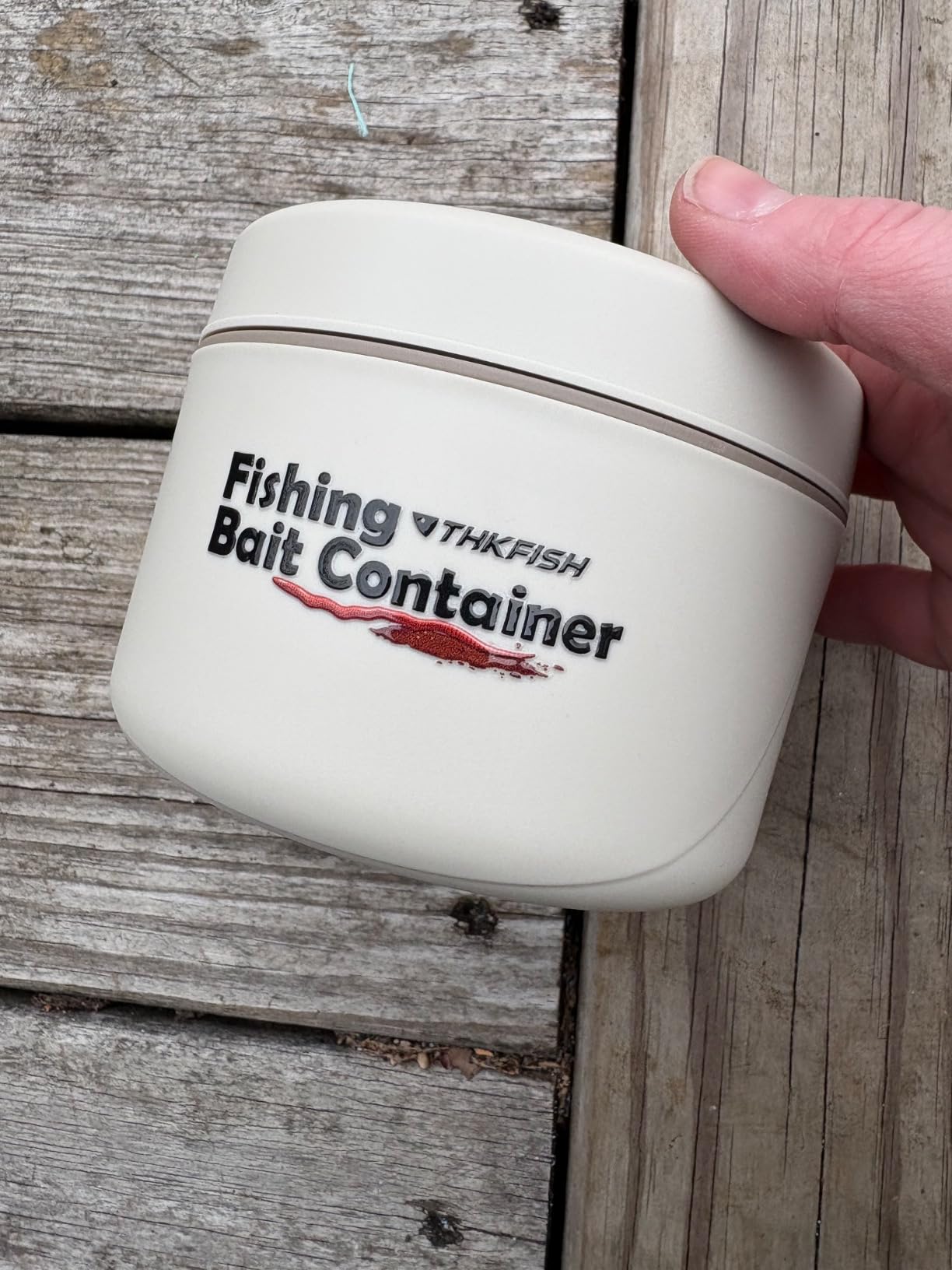 THKFISH Fishing Bait Container, Stainless Steel Insulated Live Bait Storage, Worm Bait Holder customer photo 1