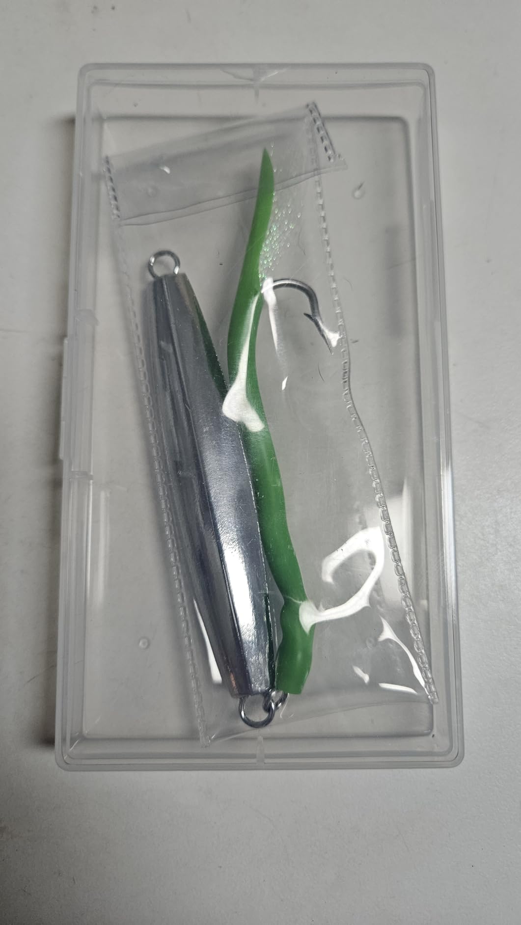 Diamond Jig Saltwater Fishing Lures Casting Jigging Spoon with Tube Tail Stainless Steel Hooks Trolling Lures Striped Bass Metal Jig for Deep Sea Surf Fishing Bottom Dragging Sinking customer photo 1