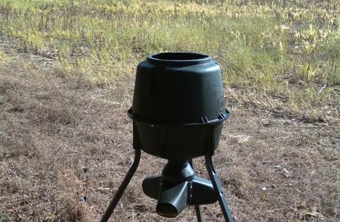 Moultrie Gravity Deer Feeder - Tripod Game Feeder with Easy Conversion Adapter customer photo 2