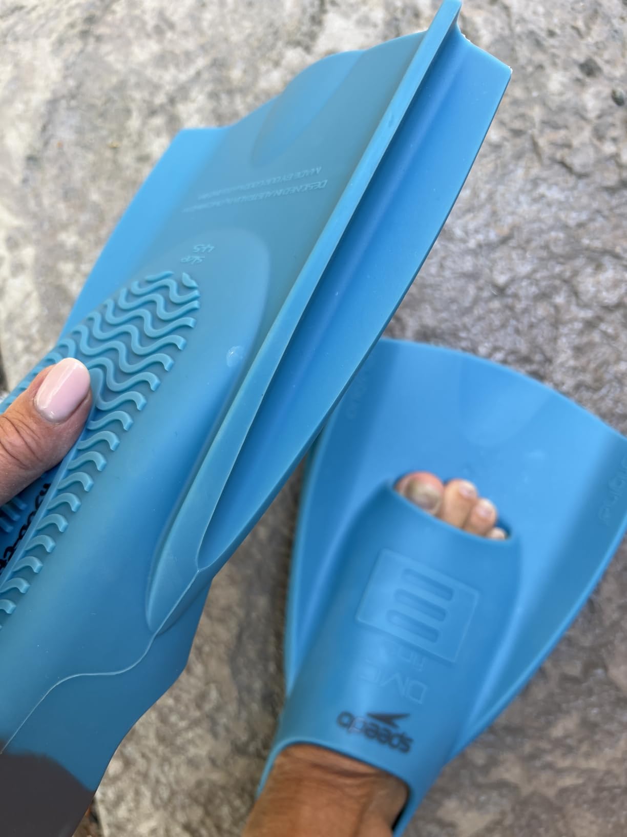 Speedo Unisex-Adult Swim Training Fins Silicone customer photo 2
