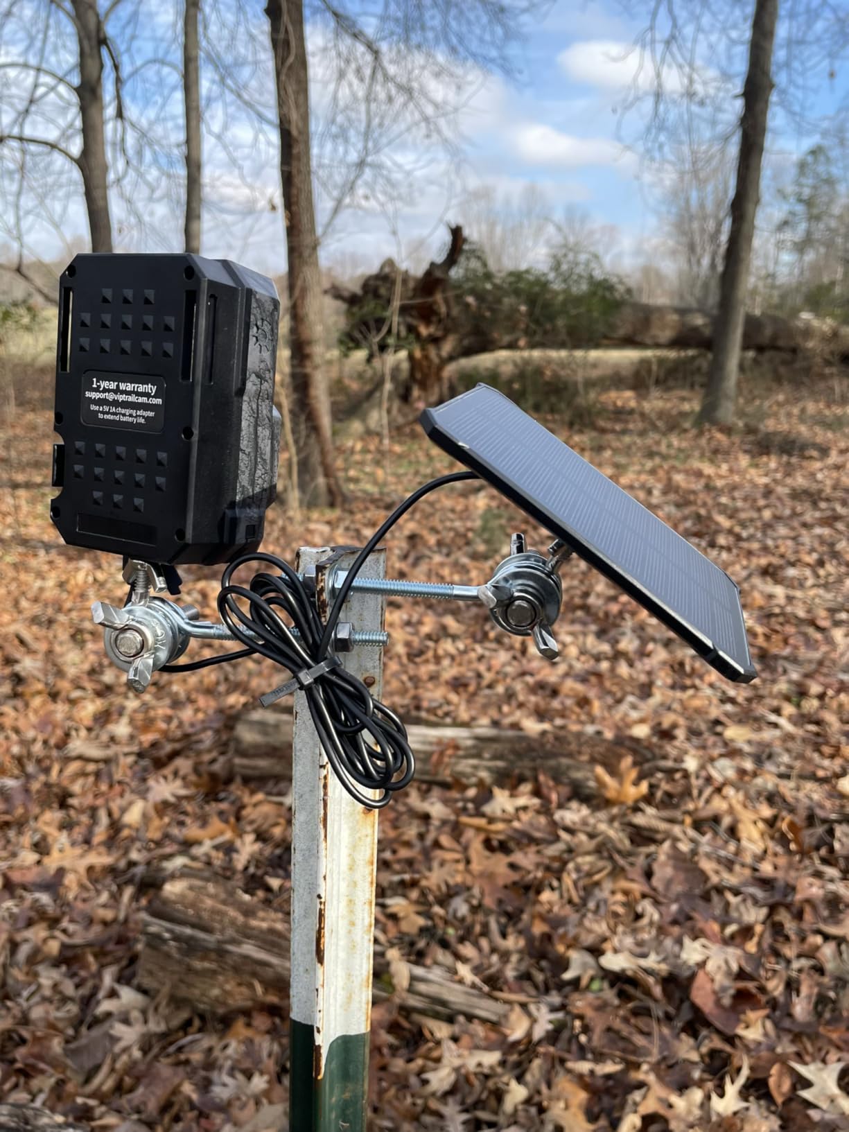 MAXDONE Solar Trail Camera, 4K 64MP WiFi Bluetooth Night Vision Game Camera | Trail Cam with Night Vision Motion Activated, 6000mAh Power & 32GB Included, Deer Cameras for Outdoor Backyard IP66 customer photo 2