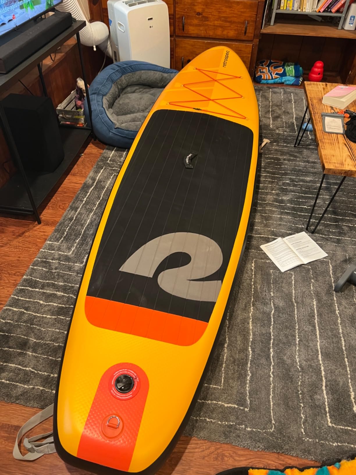 Retrospec Weekender Inflatable Stand Up Paddle Board Includes Paddle, Pump, and Accessories 10'6