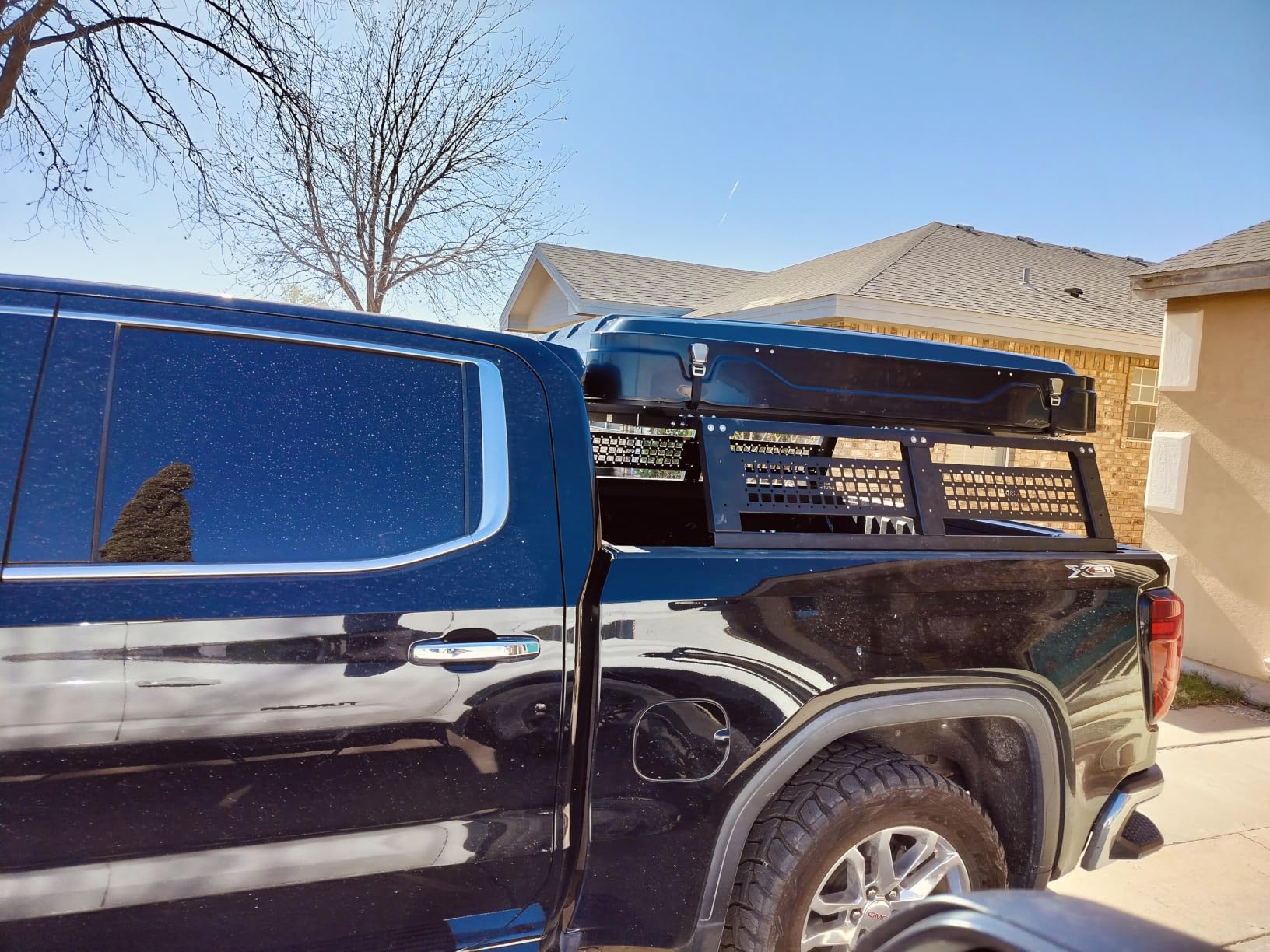 JOYTUTUS Full Size Truck Bed Rack, Overland Bed Racks for Trucks Compatible with F150 F250 F350 Silverado Sierra Ram, 18.8 Inch High customer photo 1