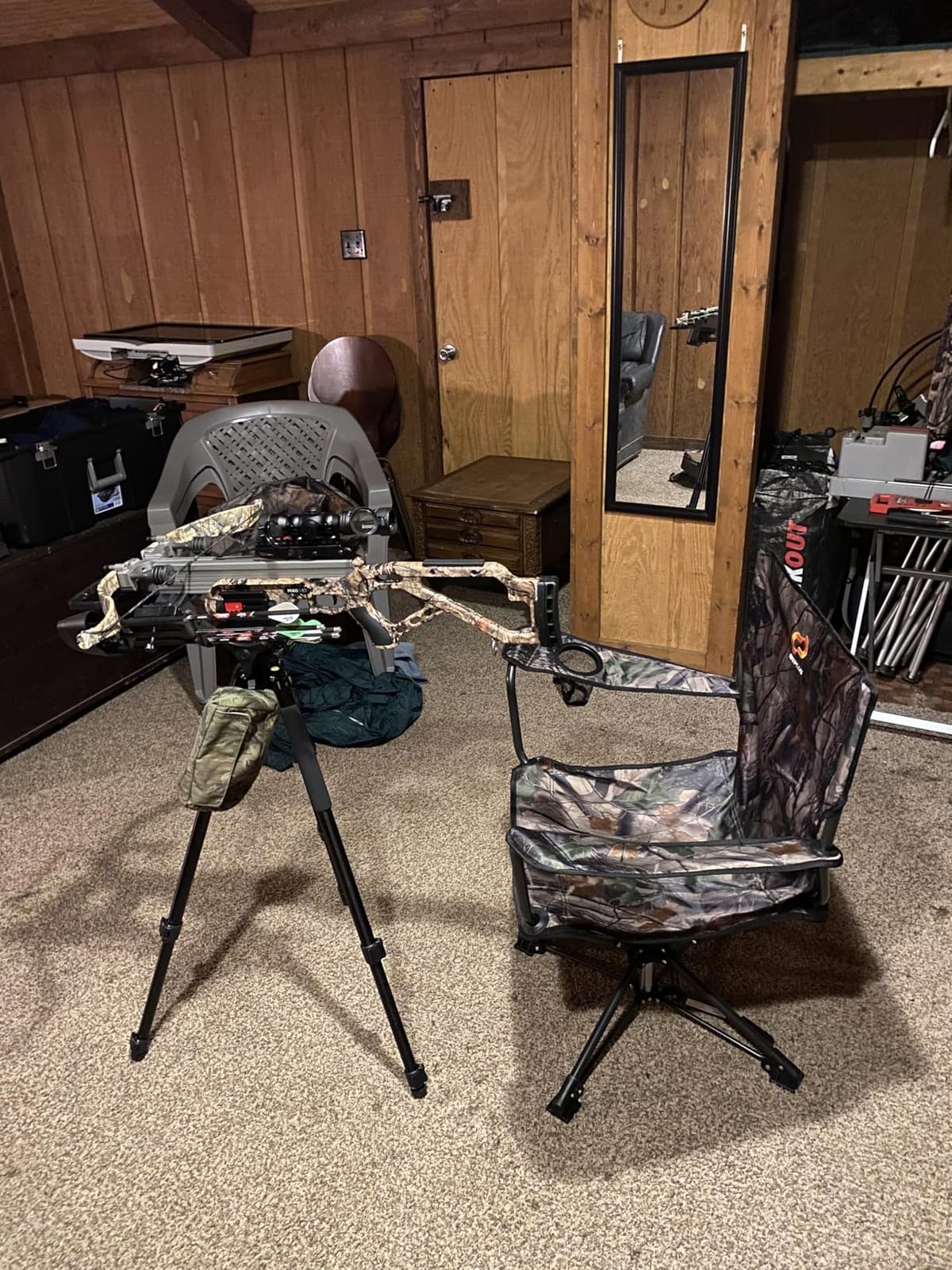 Goplus 360° Swivel Hunting Chair, Folding Hunting Blind Chair for Adults with Cup Holder & Carrying Bag, Lightweight Portable Camping Chairs for Lawn Fishing Picnic Beach Outdoor customer photo 2