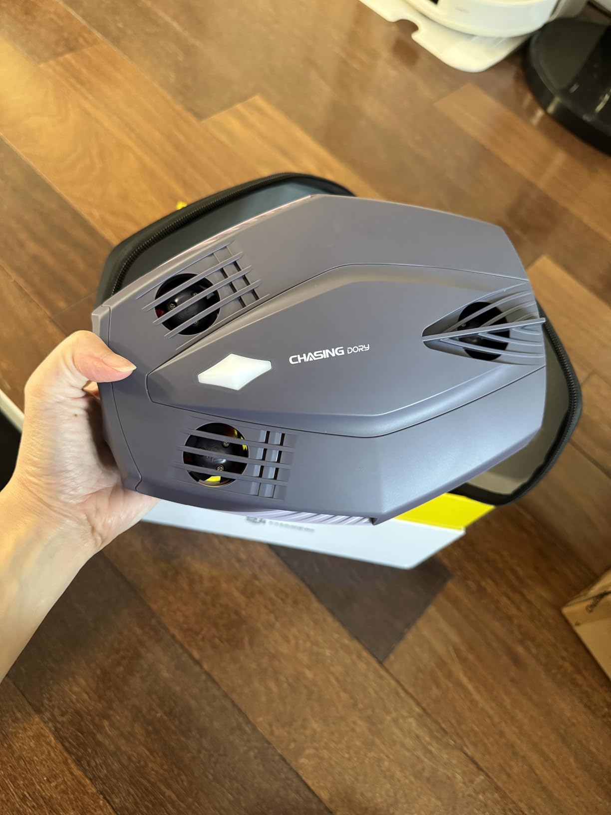 Chasing Dory Underwater Drone - Palm-Sized 1080p Full HD Underwater Drone with Camera for Real Time Viewing, APP Remote Control Purple (LightGreen) customer photo 1