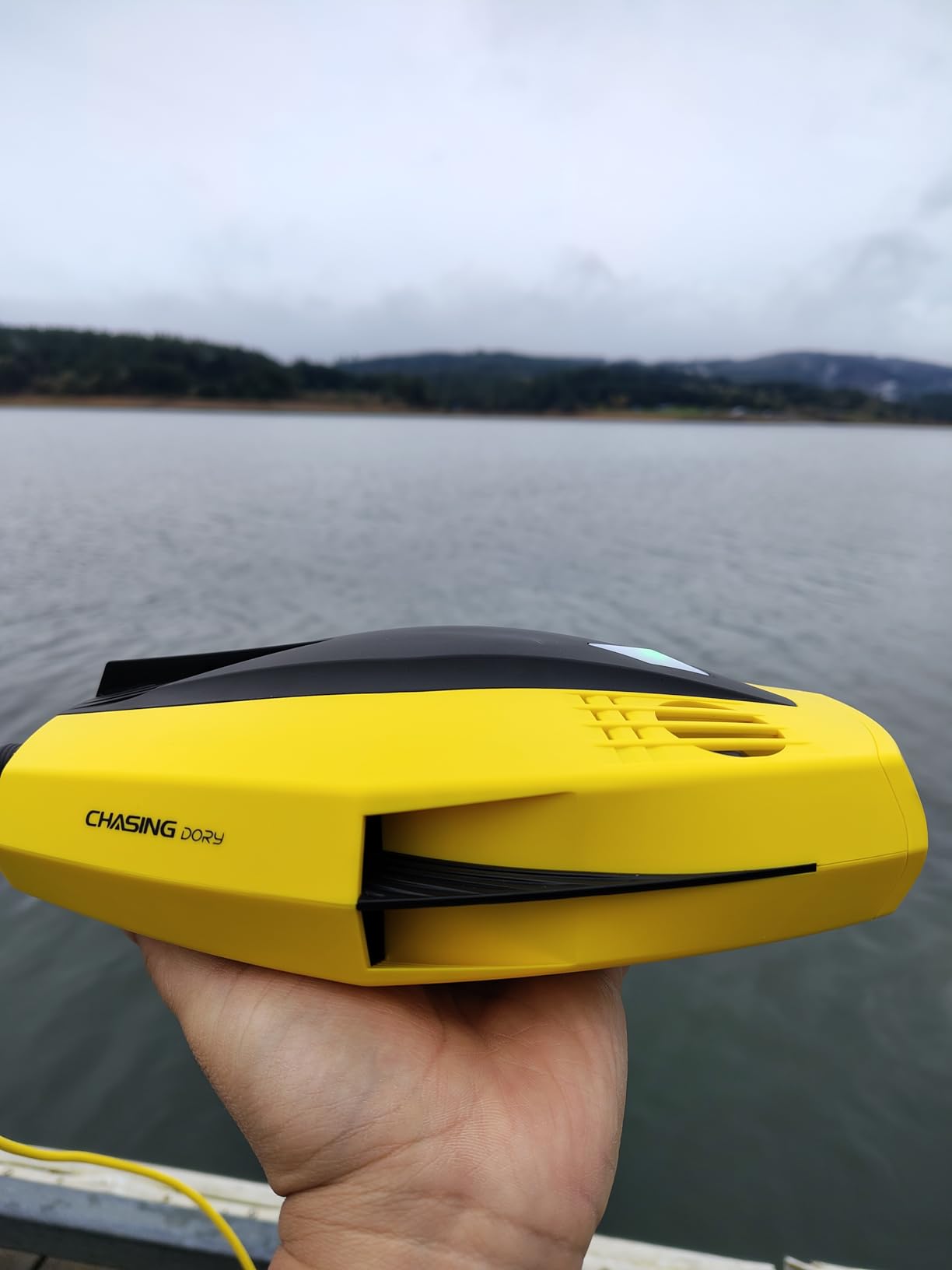 Chasing Dory Underwater Drone - Palm-Sized 1080p Full HD Underwater Drone with Camera for Real Time Viewing, APP Remote Control Purple (LightGreen) customer photo 2
