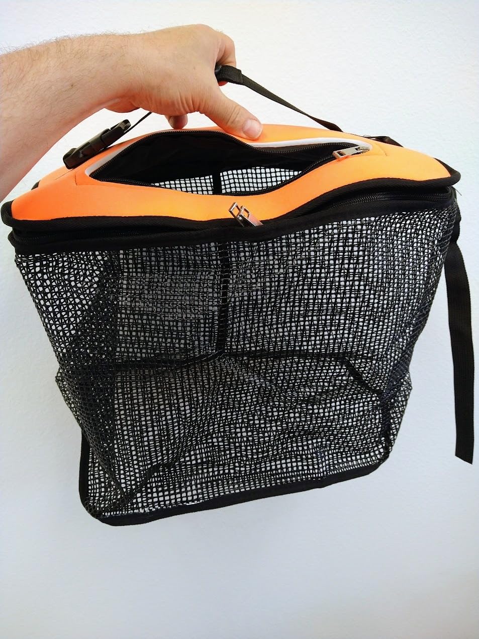 QualyQualy Floating Fish Basket for Live Caught, 10/15 Gallons Foldable Fishing Holder Minnow Bucket Portable Collapsible Fishing Net Storage Cage for Live Fish Bait Live Well customer photo 1